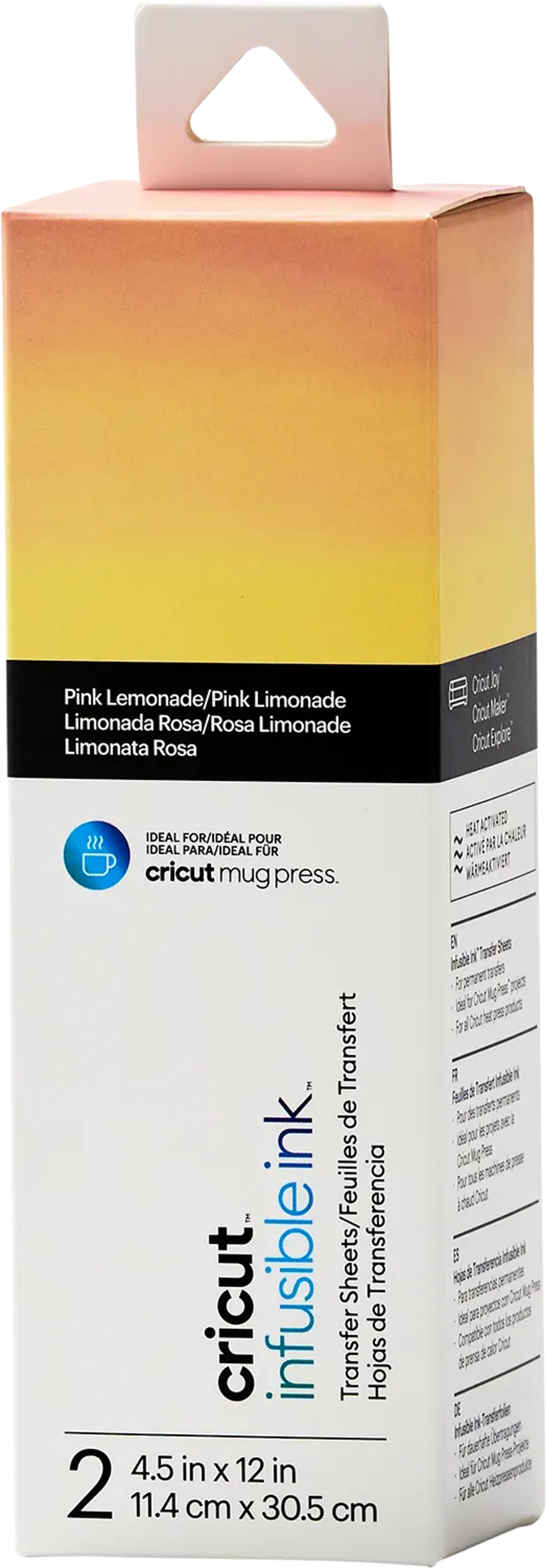 infusible ink™ overdrachtsvellen - Pink Lemonade - 2 stuks