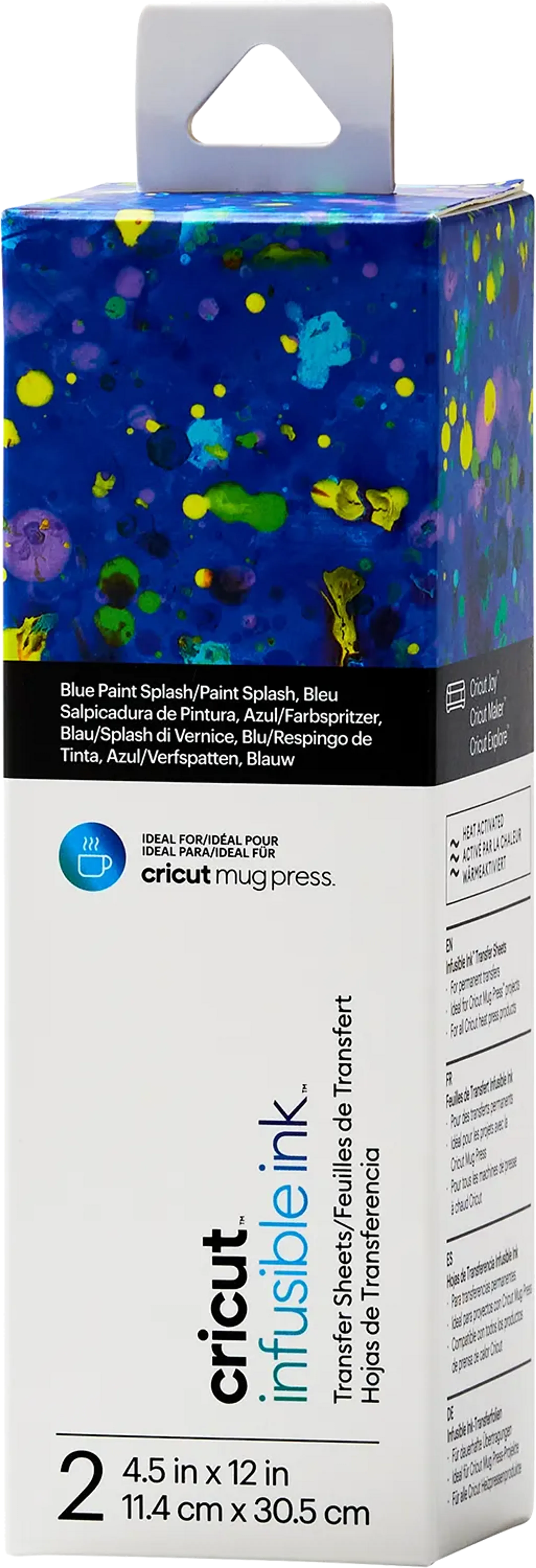 infusible ink™ overdrachtsvellen - Blue Paint Splash - 2 stuks