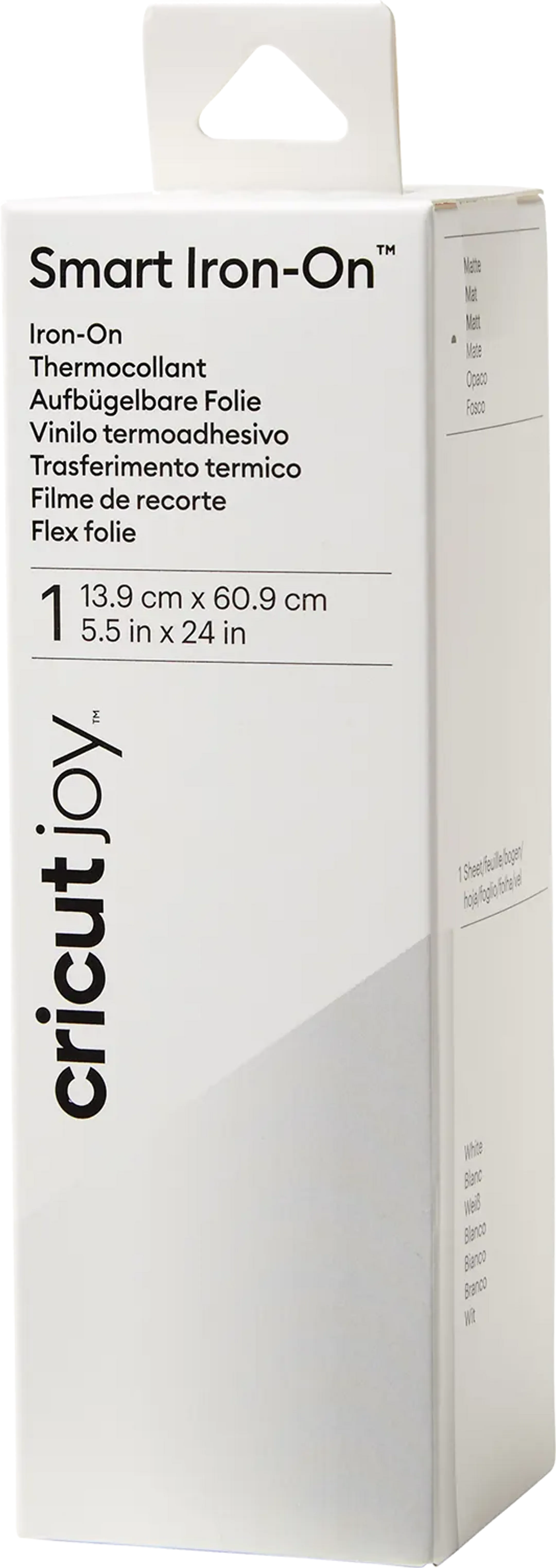 Smart Iron-On™ flex folie - 60 x 14 cm - Wit