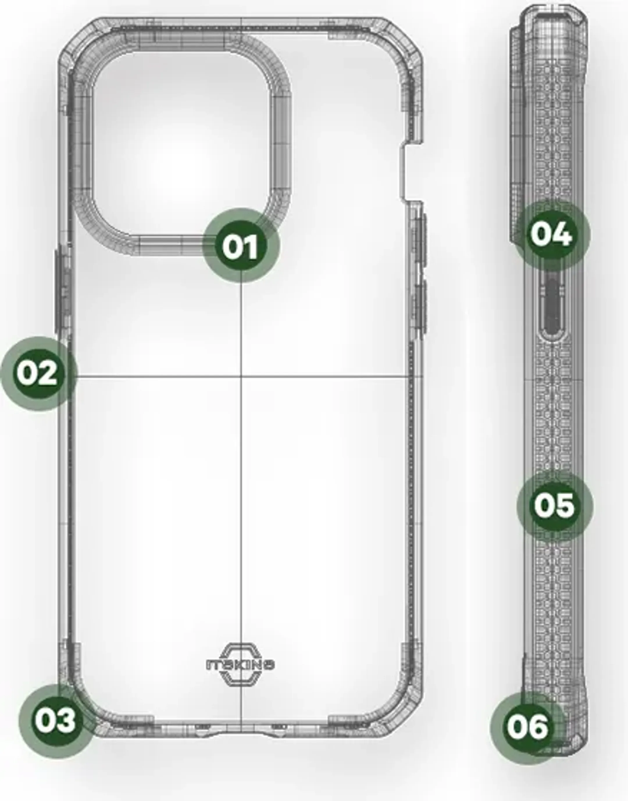 ITskins Spectrum R Clear backcover voor iPhone 14 Pro image