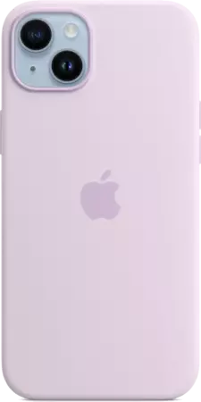 Coque en silicone avec MagSafe pour iPhone 14 Plus -Lilas