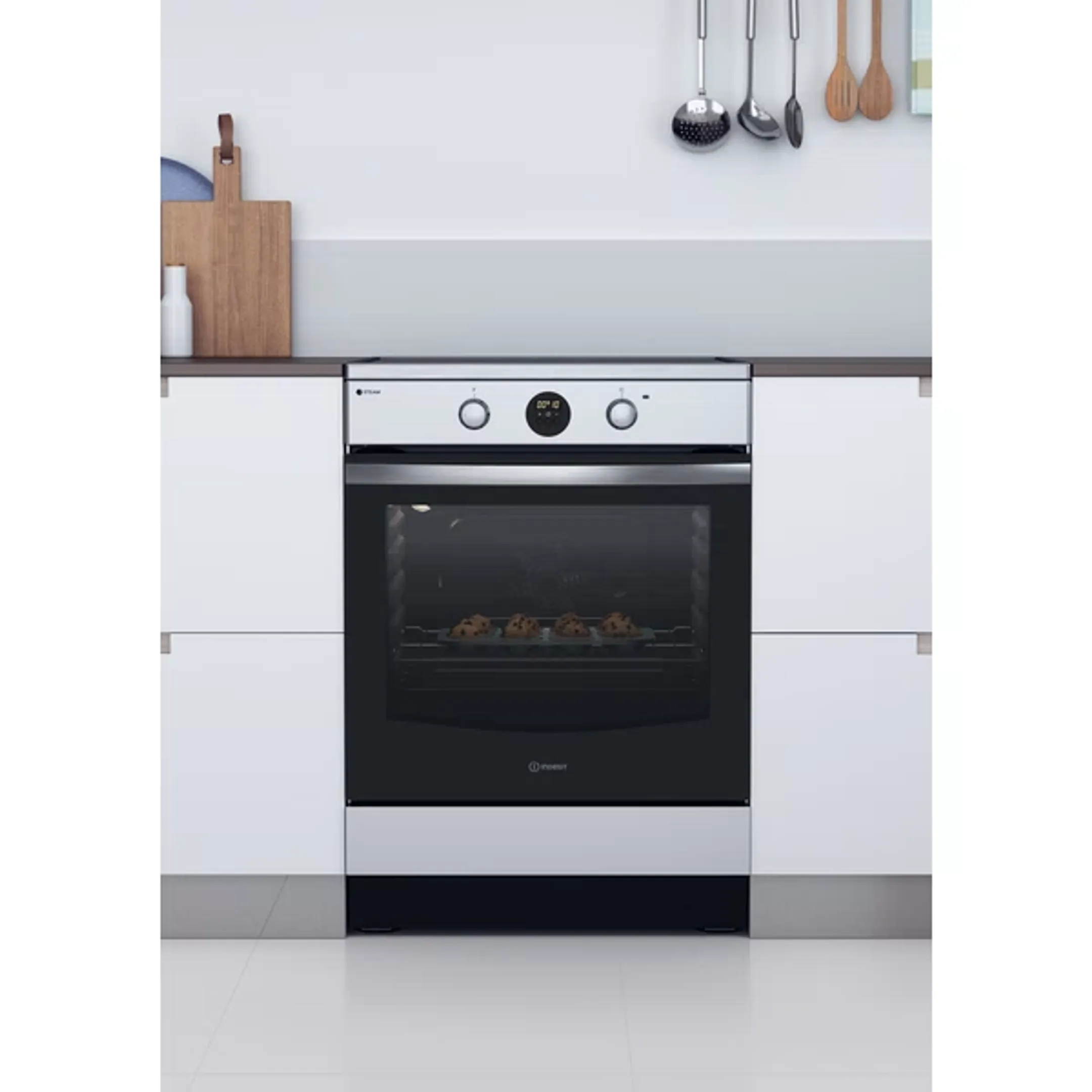 Indesit Cuisinière IS67IQ8CCX/FR image