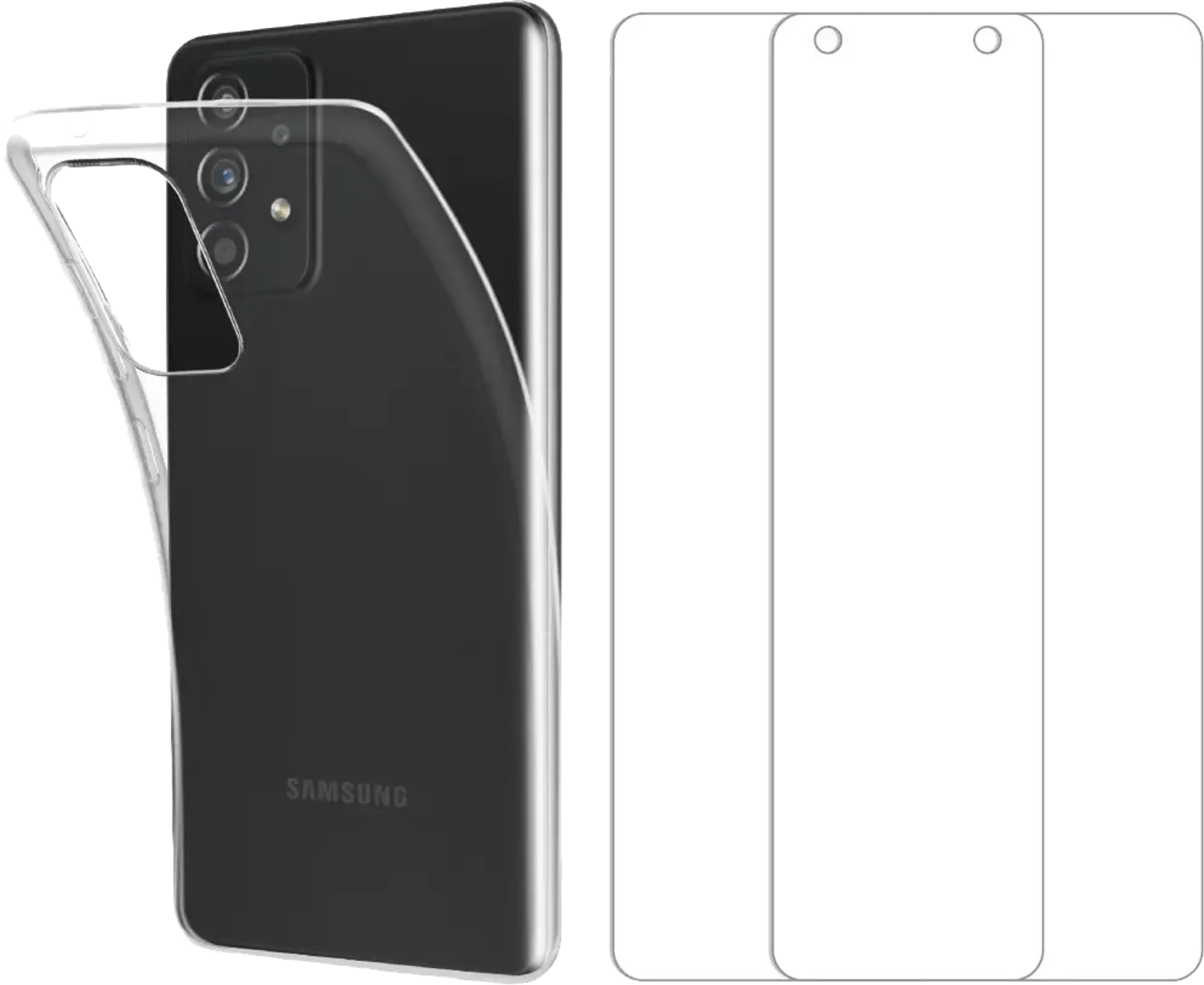 Coque pour Galaxy A53 + 2 protège-écrans