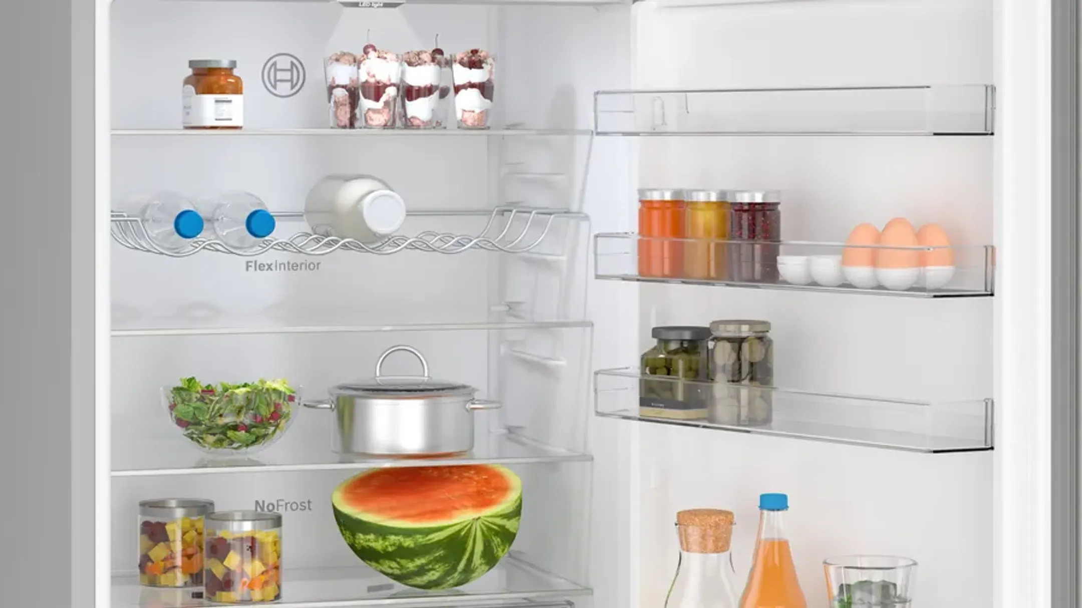 Bosch Koelkast met diepvries KGN49VICT Serie 4 Total No-frost 203 cm image