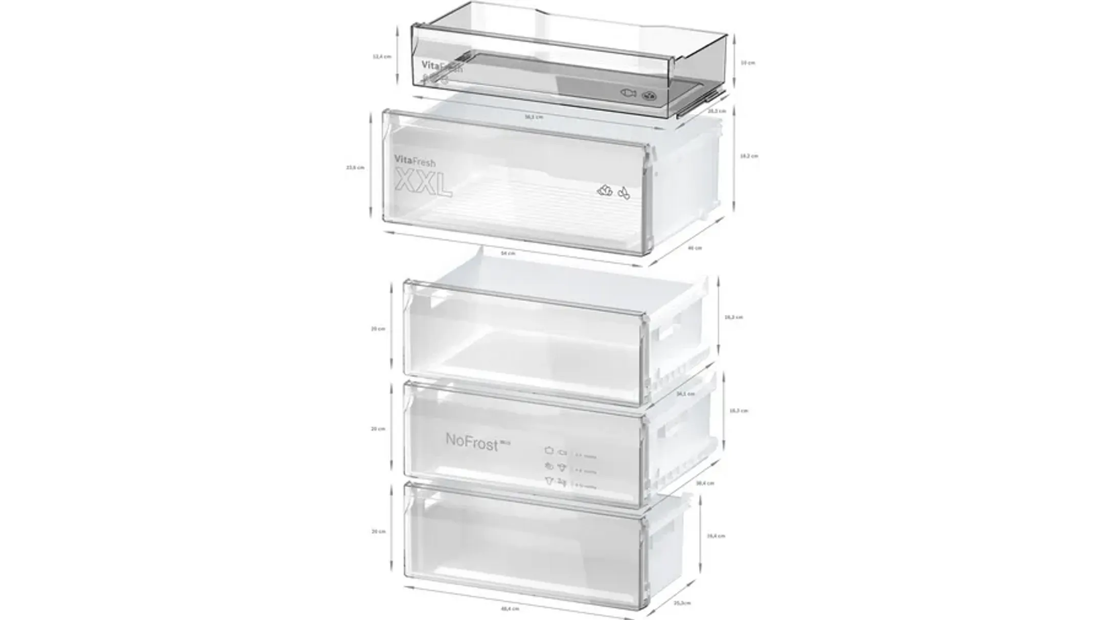 Bosch Koelkast met diepvries KGN49VICT Serie 4 Total No-frost 203 cm image