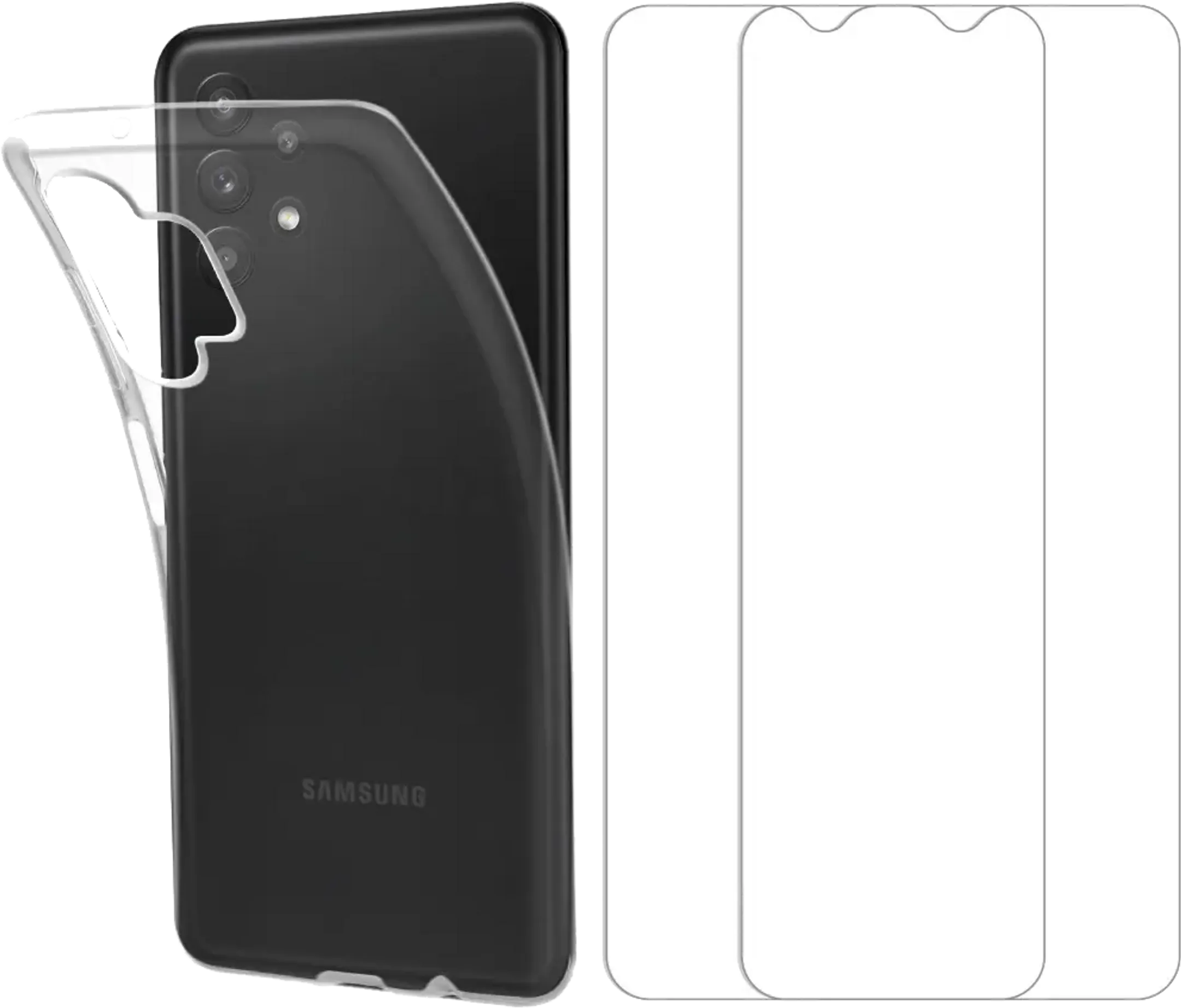 Backcover voor Galaxy A13 4G + 2 screenprotectors