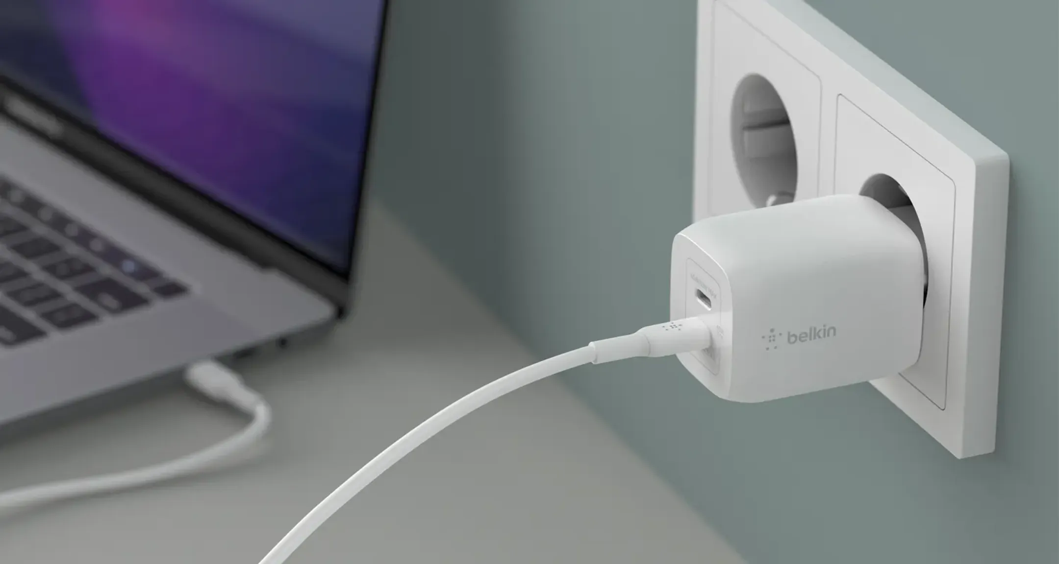 Belkin BOOST↑CHARGE PRO 65 W Dual USB C GaN PPS-oplader image