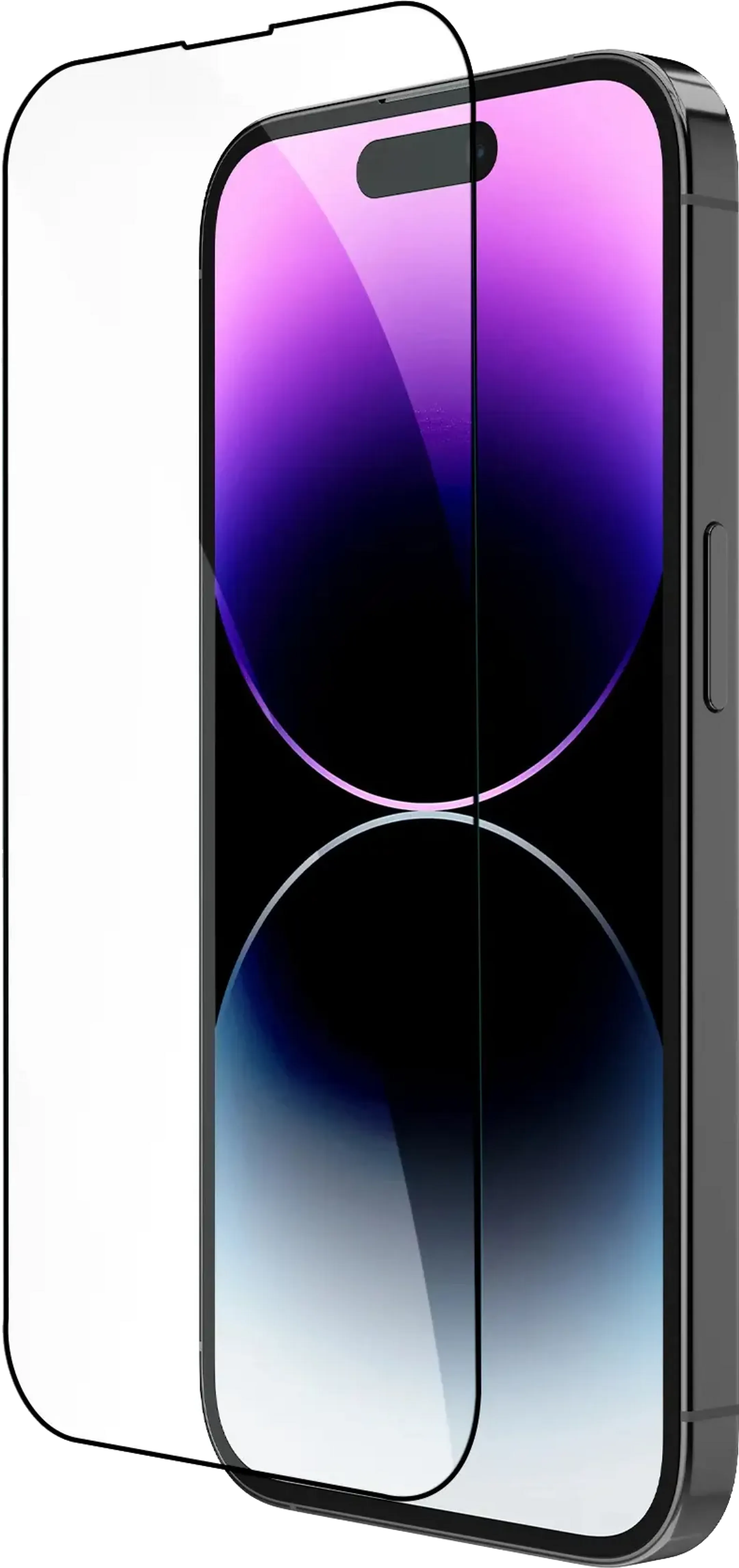 Curved screenprotector voor iPhone 14 - Zwart