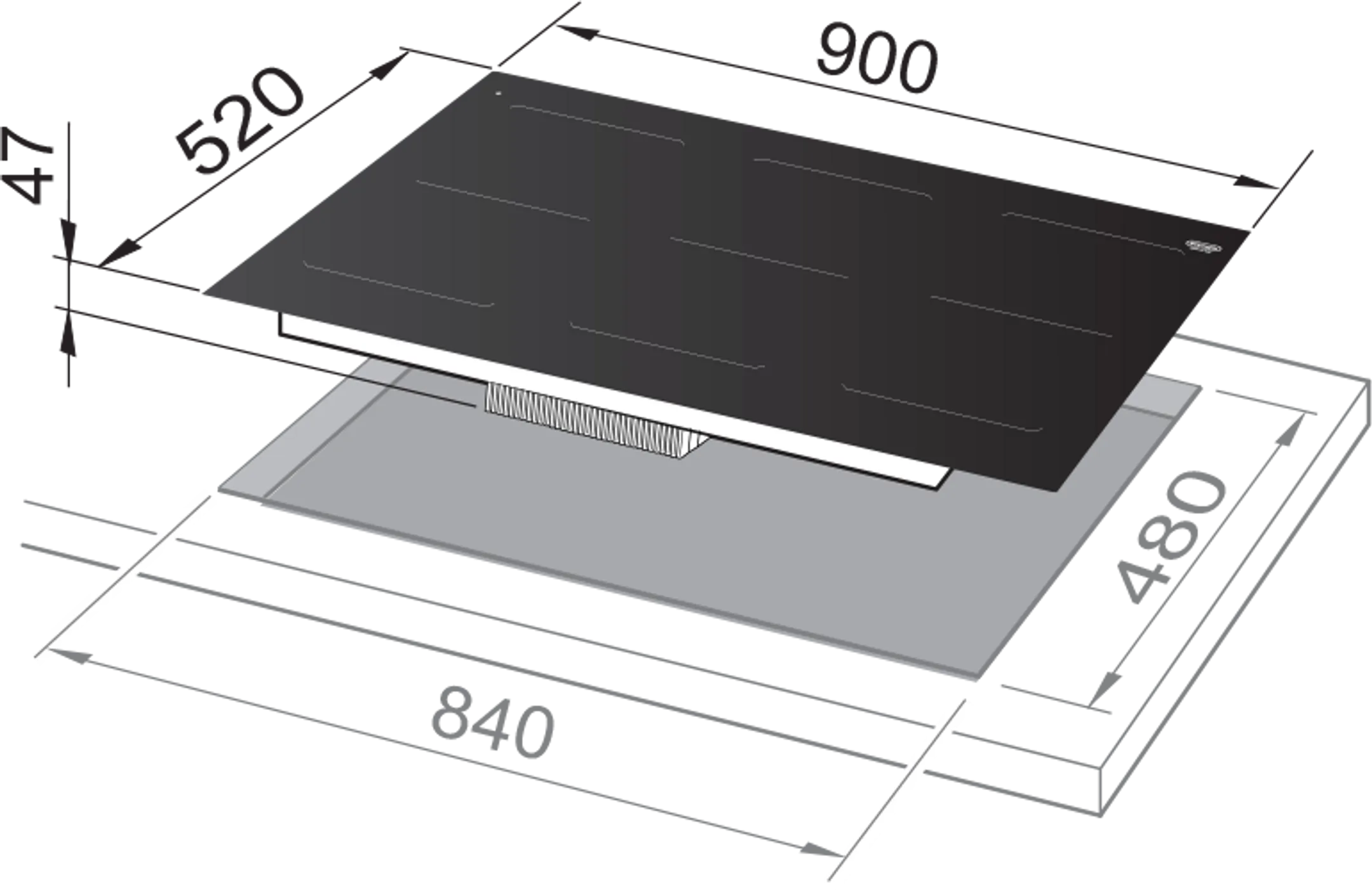 De'Longhi Taque induction SLI 906 BE image