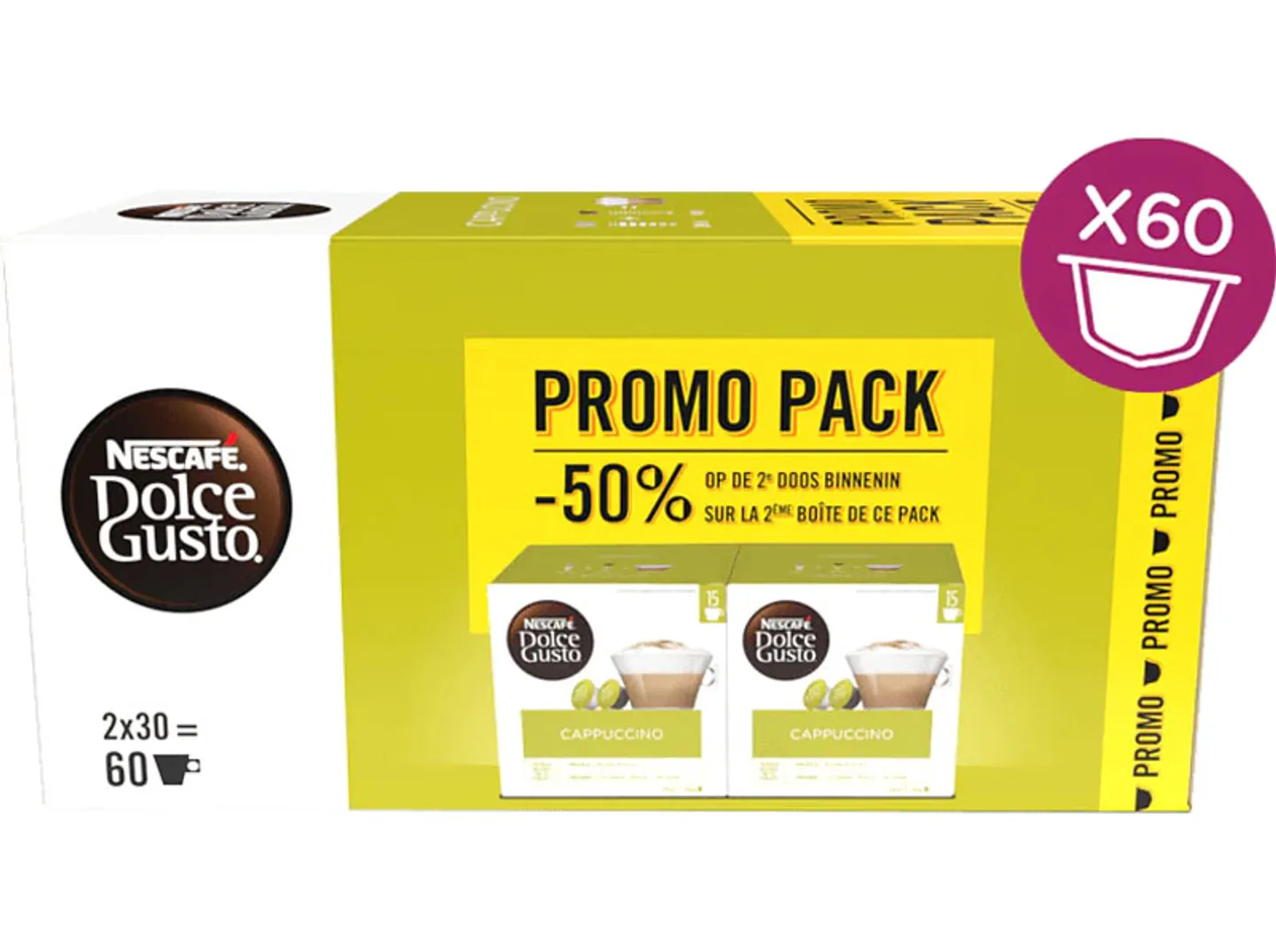 Dolce Gusto Capsule Cappuccino 60 Bestel nu, in huis