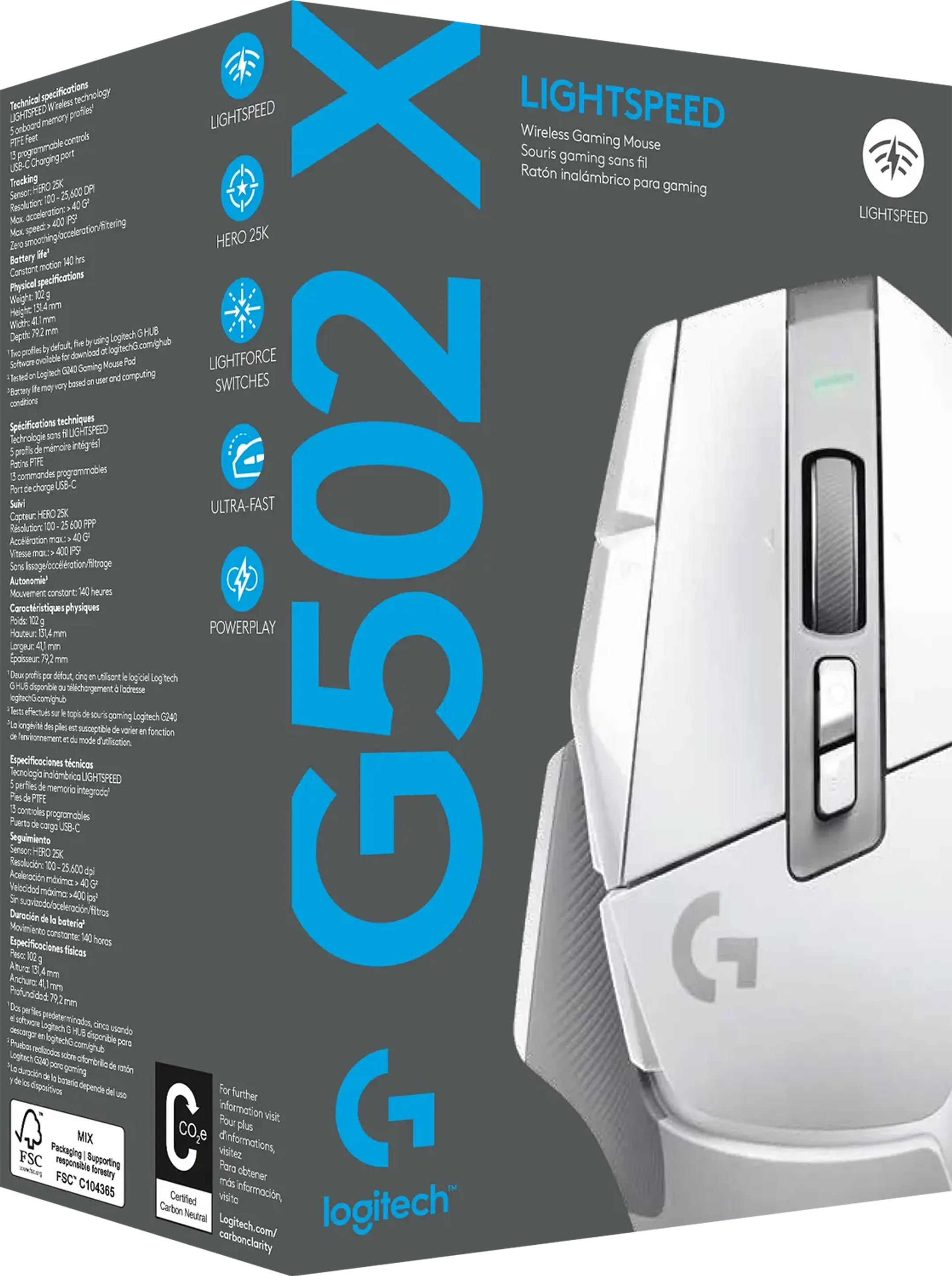 Logitech G G502 X Lightspeed draadloze gaming muis image