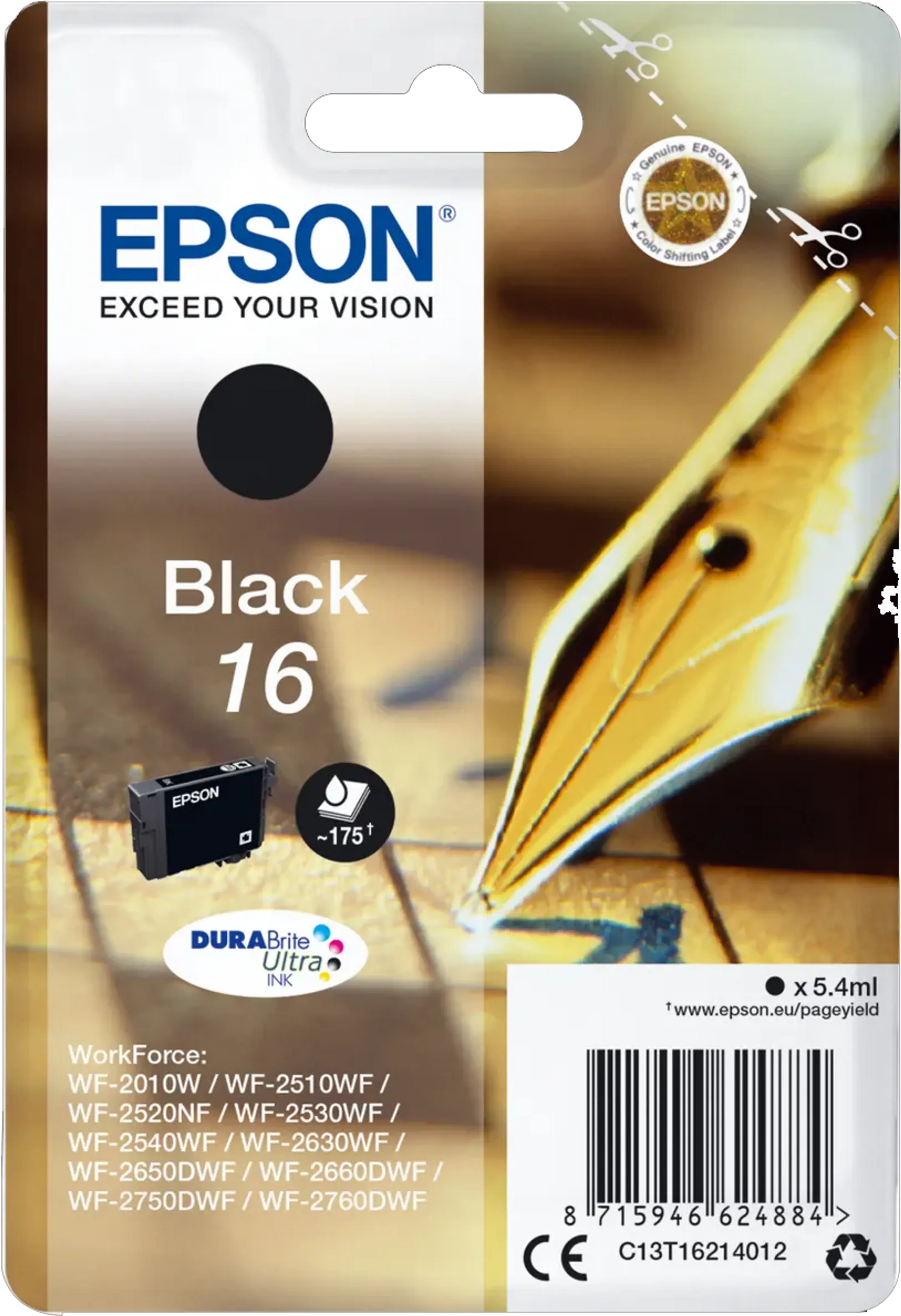 16 Black DURABrite Ultra Ink inktpatroon