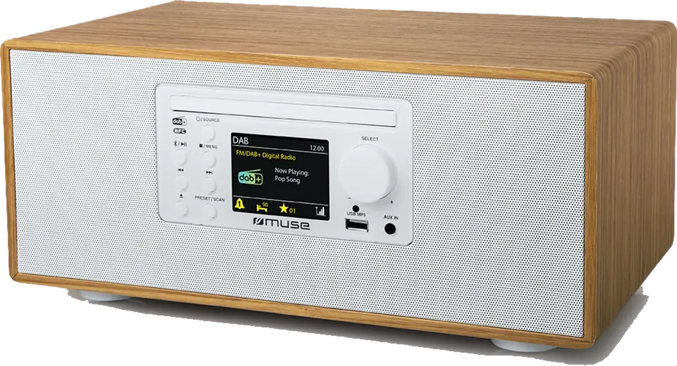 Radio DAB+ avec lecteur CD - M-695 DBTW - Blanc