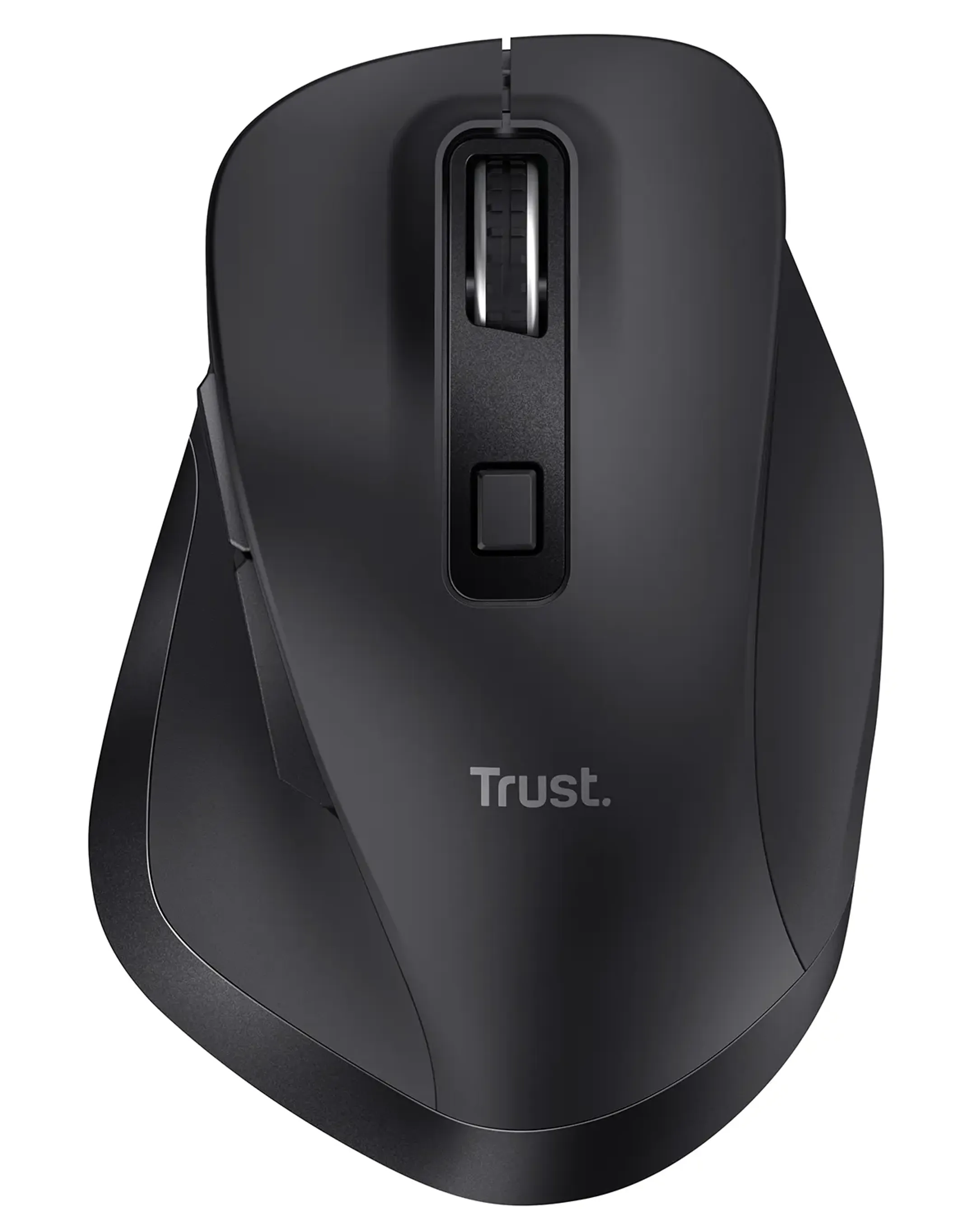 Trust Draadloze oplaadbare Eco muis Fyda - Zwart image