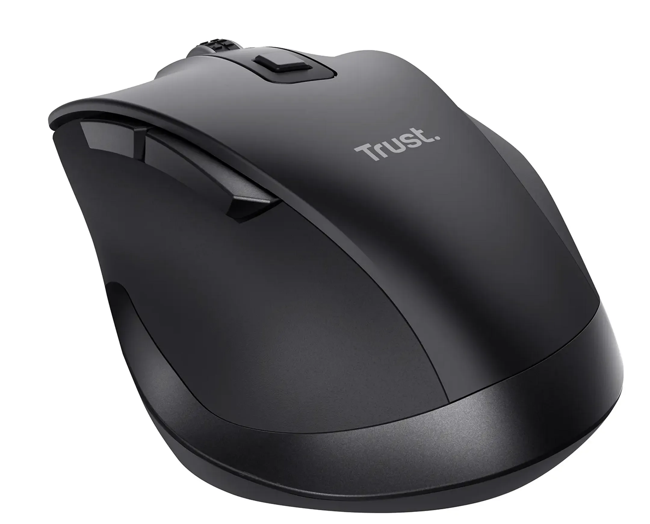 Trust Draadloze oplaadbare Eco muis Fyda - Zwart image