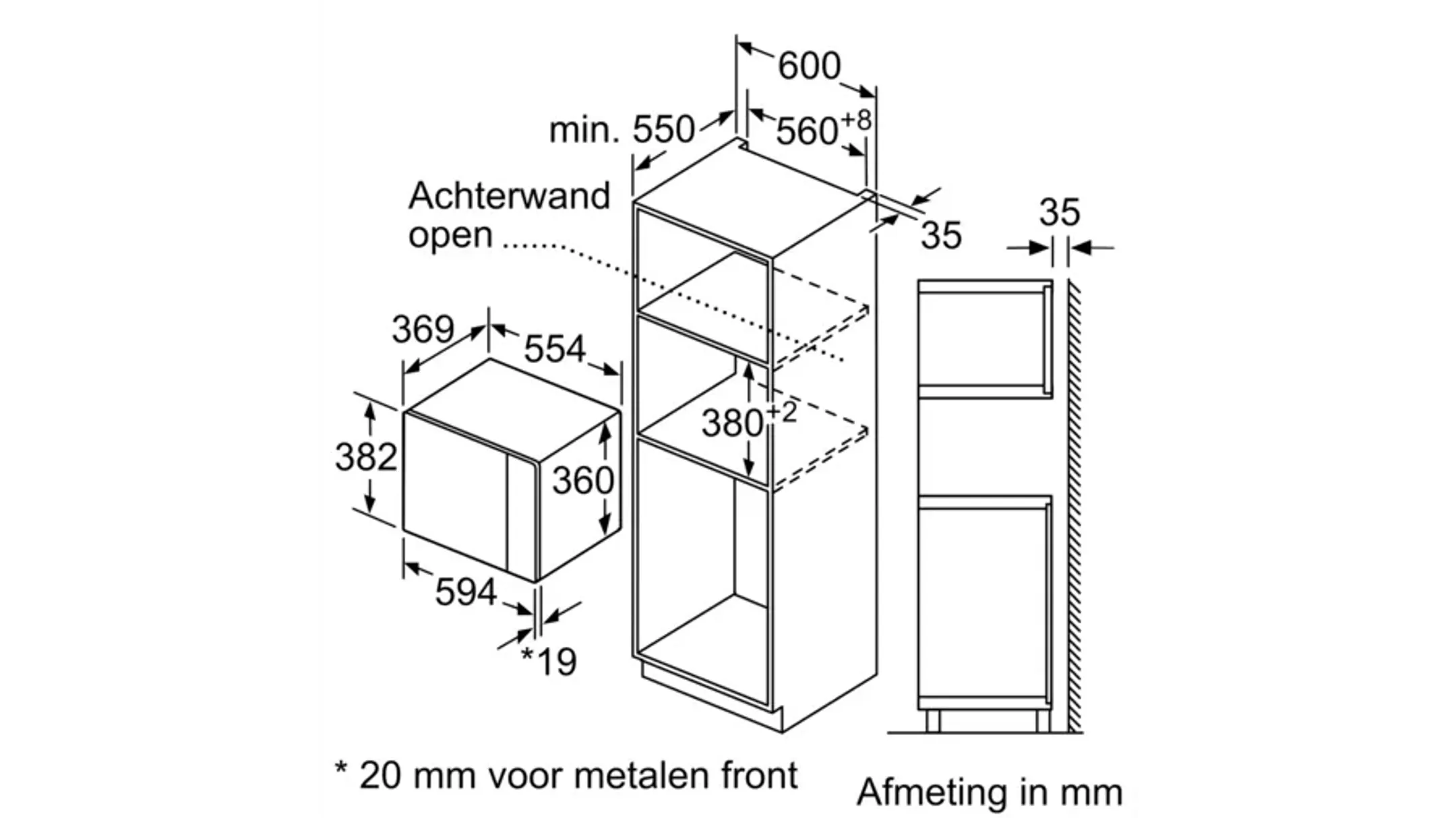 Bosch Micro-ondes encastrable BEL554MB0 image