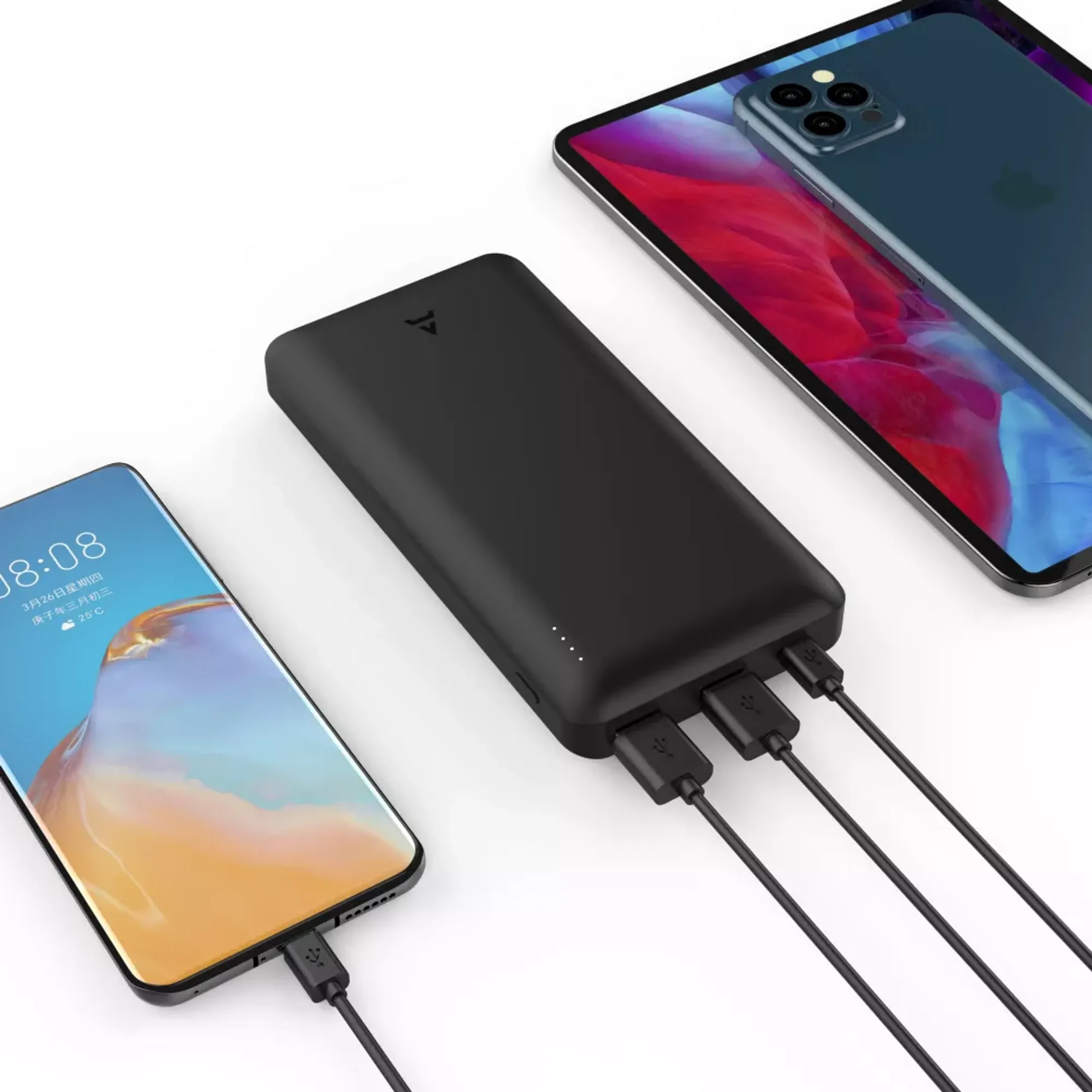 Adeqwat Power Bank Power Delivery 60 W 20.000 mAh - Zwart image
