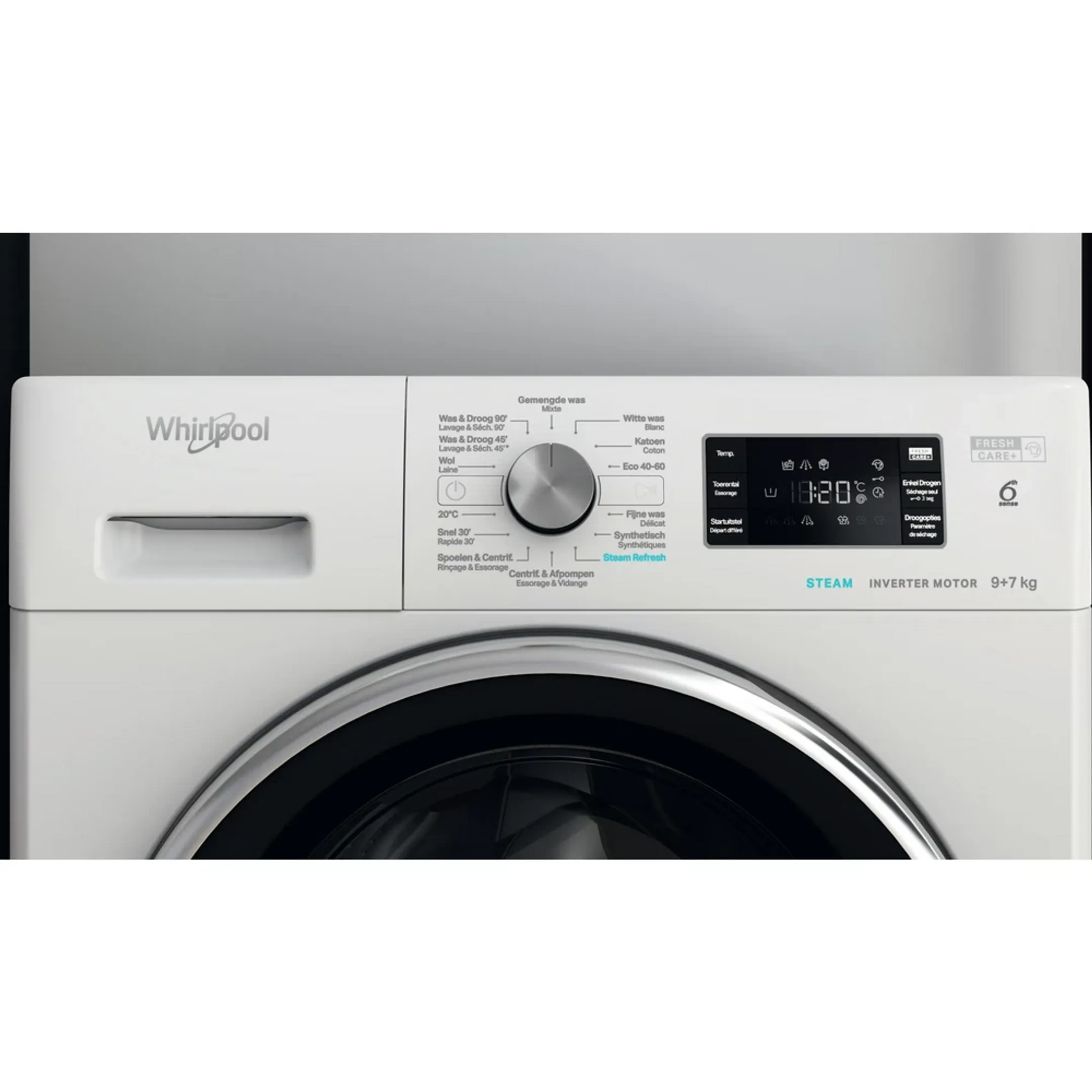 Whirlpool Was-droogcombinatie FFWDB 976258E BCV BE image