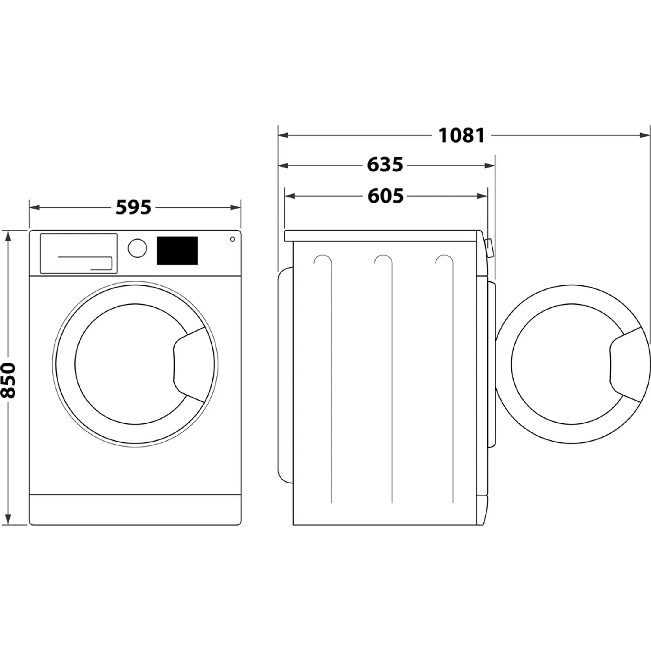 Whirlpool Was-droogcombinatie FFWDB 976258E BCV BE image