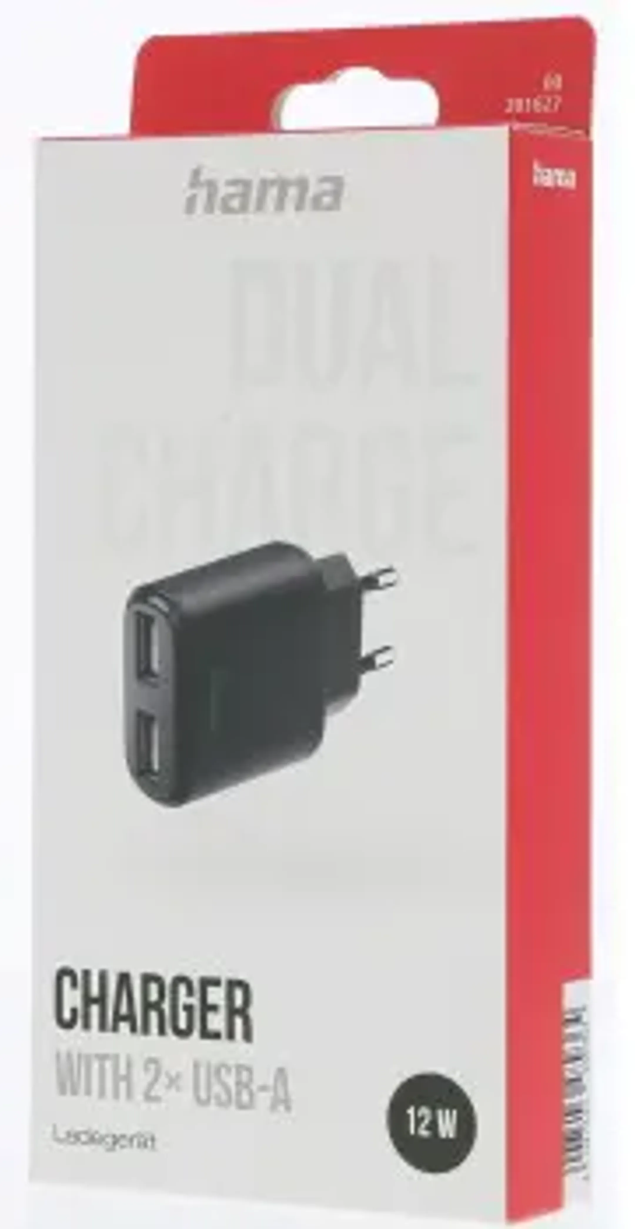 Hama Chargeur secteur 12 W dual USB A image