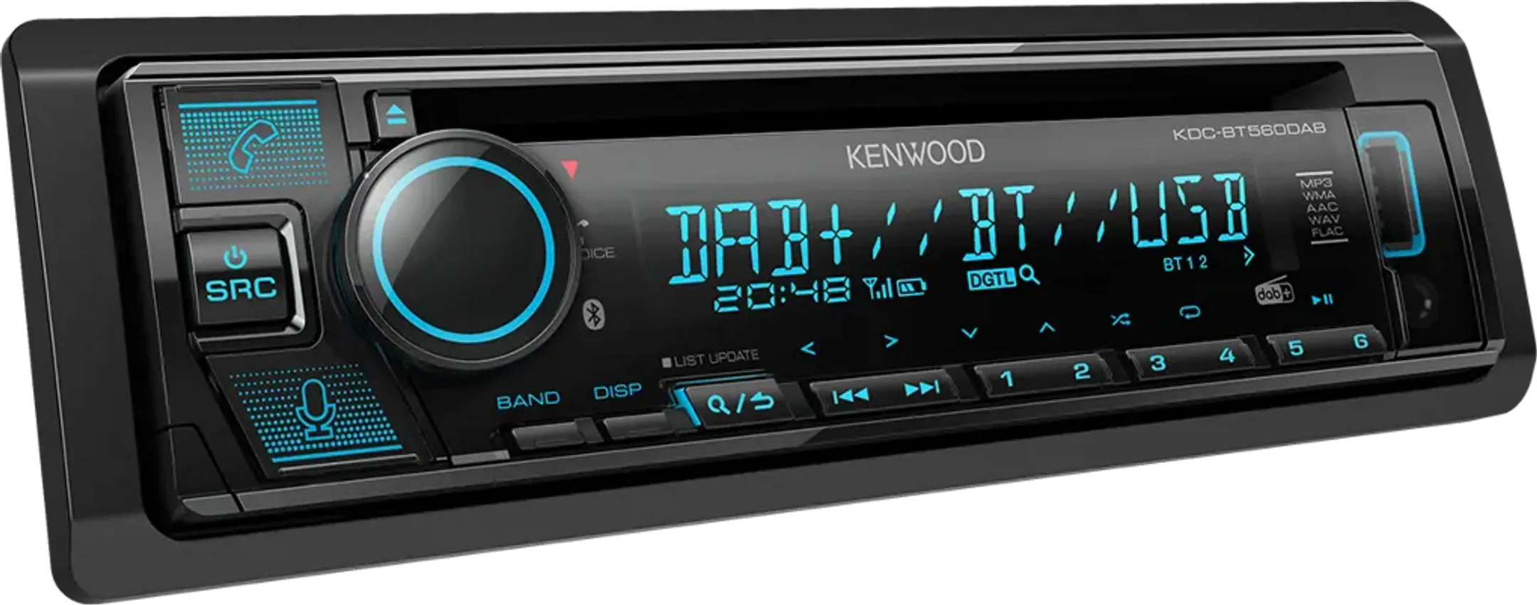 Kenwood Autoradio avec lecteur CD et support assistant vocal - KDC-BT560DAB image