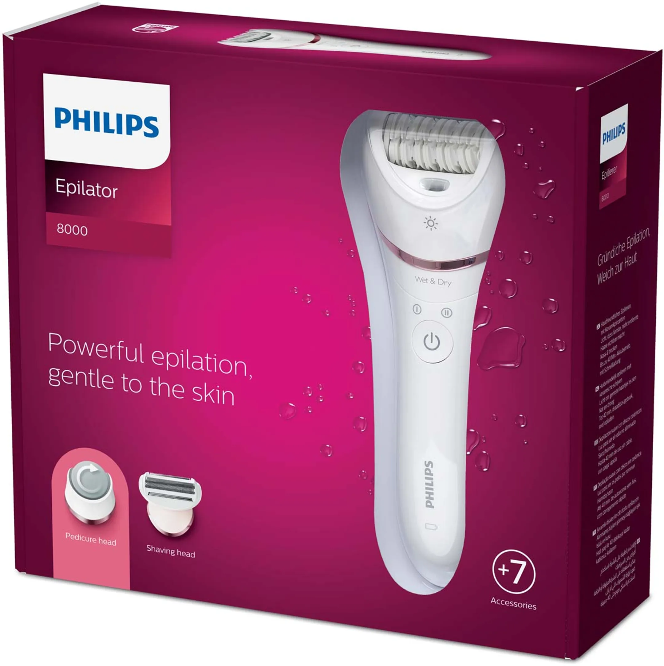 Philips Épilateur Series 8000 BRE730/10 Wet & Dry image