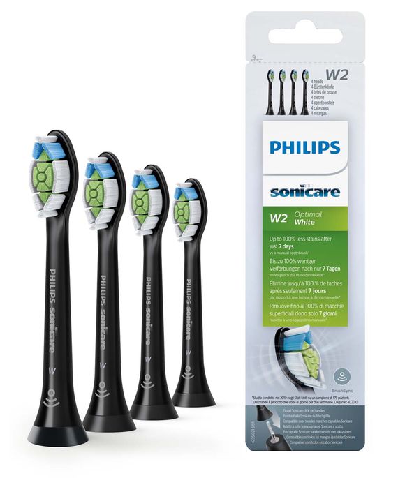 Sonicare Opzetborstels HX6064/11 Optimal White W - 4st