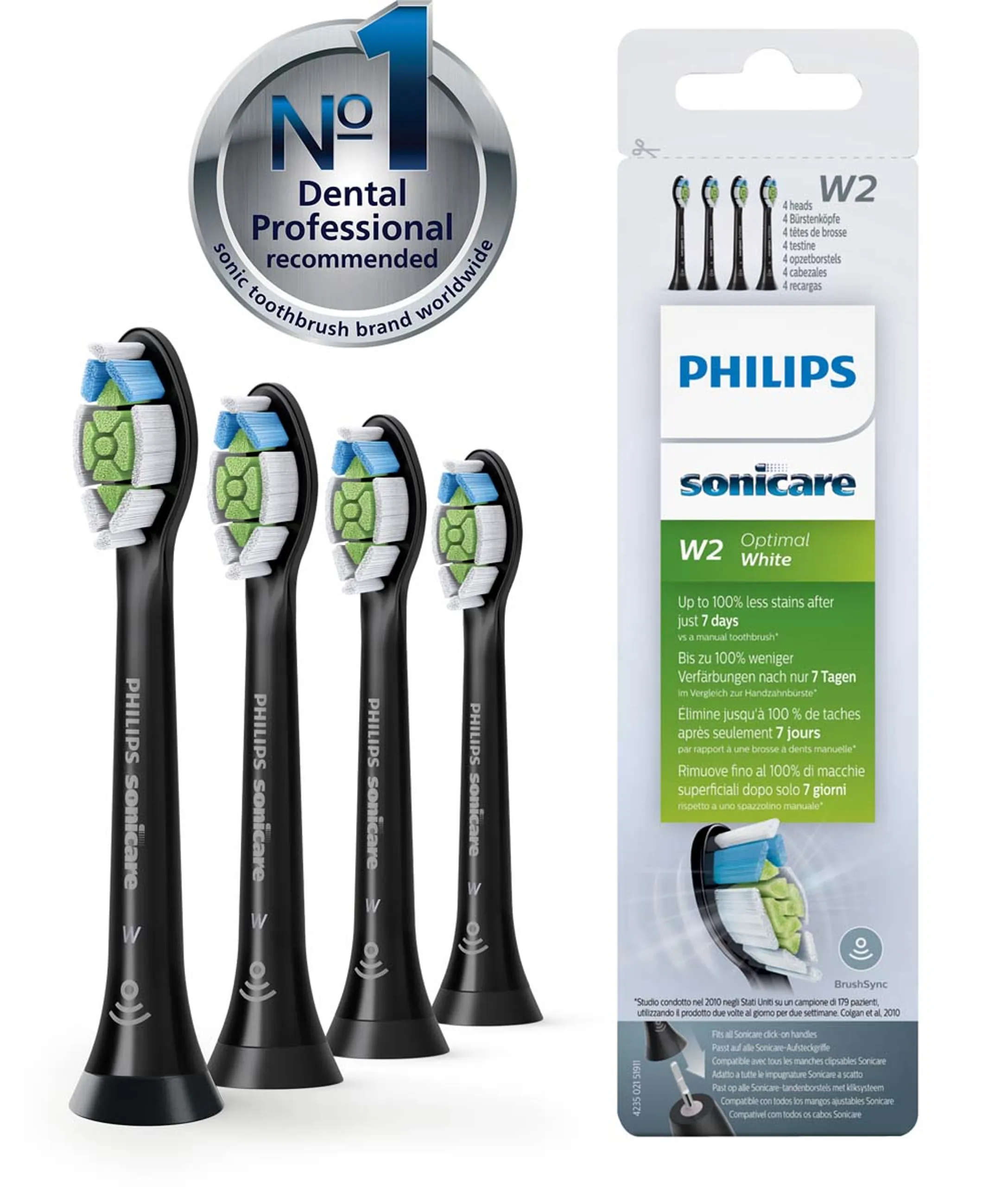 Philips Brossettes Sonicare HX6064/11 Optimal White W image