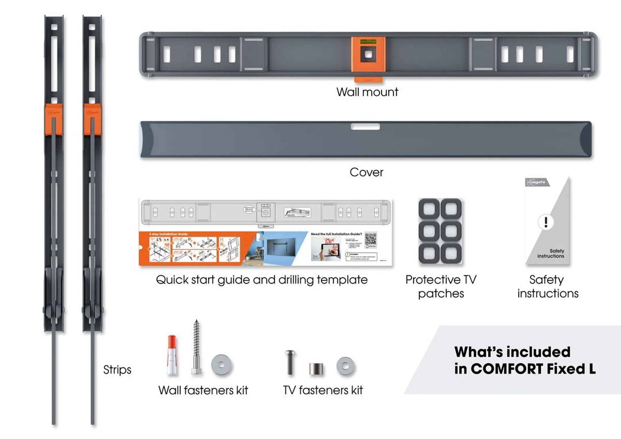 Vogels Platte TV-beugel TVM 3605 - 40" tot 100" image