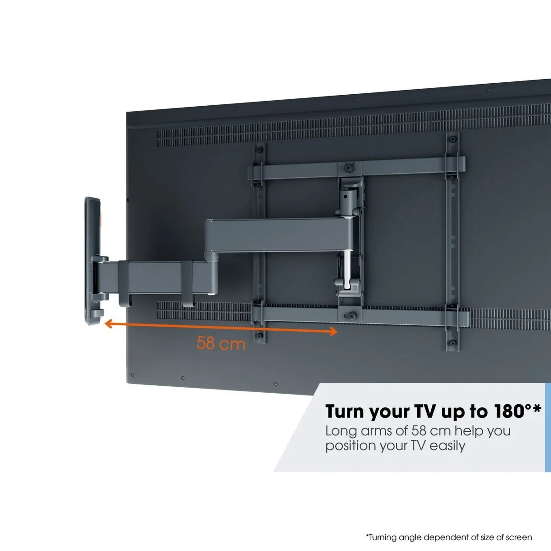 Vogels Draaibare beugel voor TV t/m 65" - TVM 3445 image