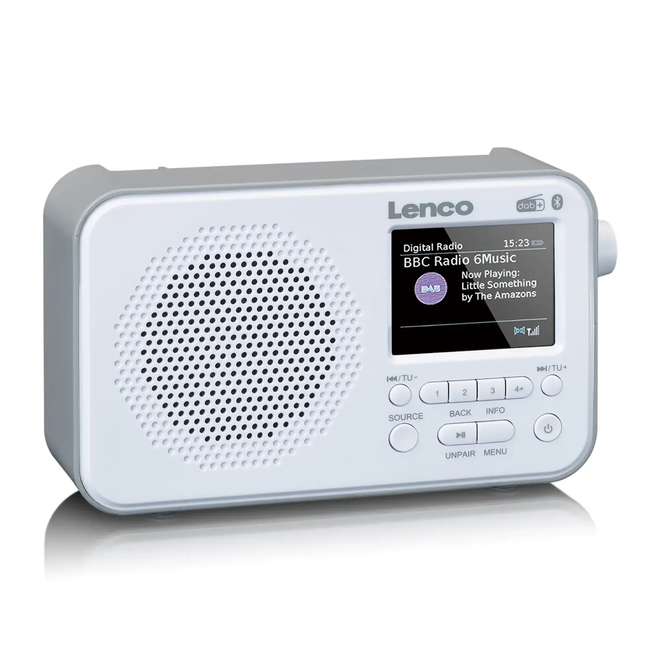 Lenco Radio DAB+ compacte - PDR-035WH - Blanc image