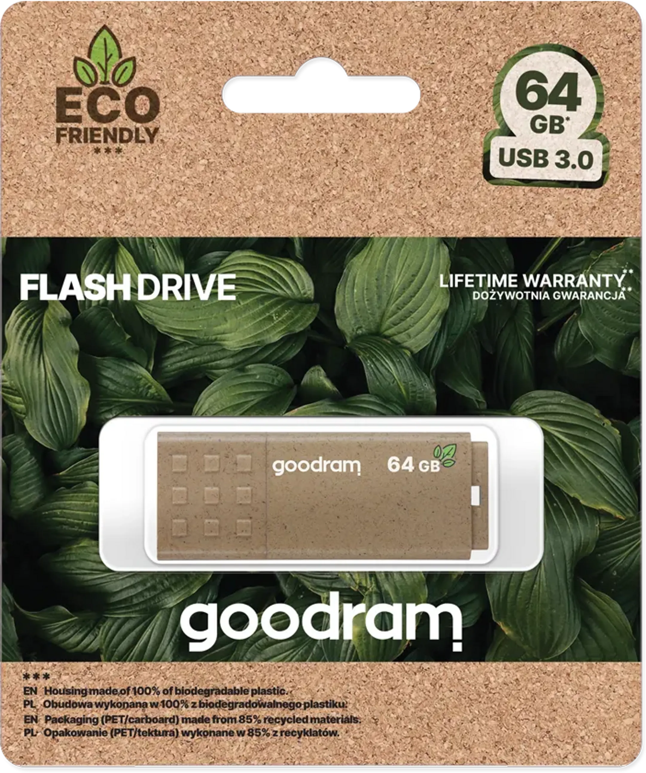 Goodram UME3 Eco Friendly USB 3.0 USB-stick - 64 GB image