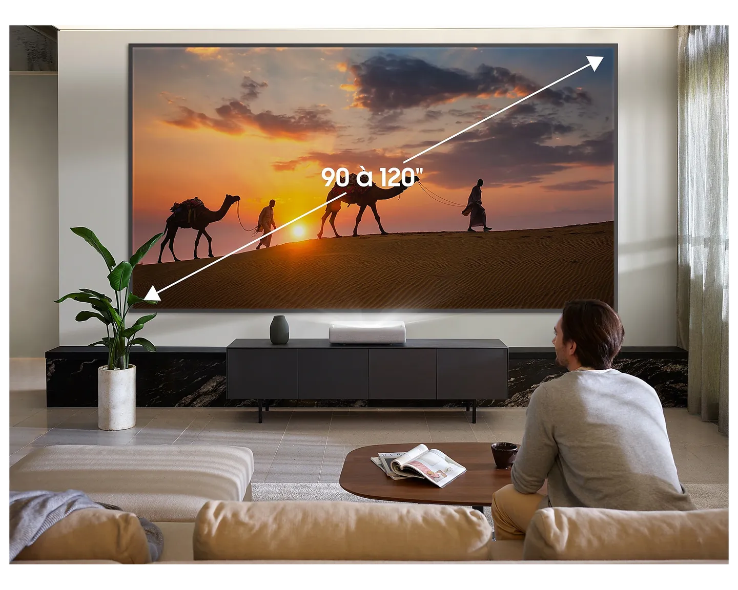 Samsung LSP7T Projecteur The Premiere 4K UST Laser Livré demain Krëfel