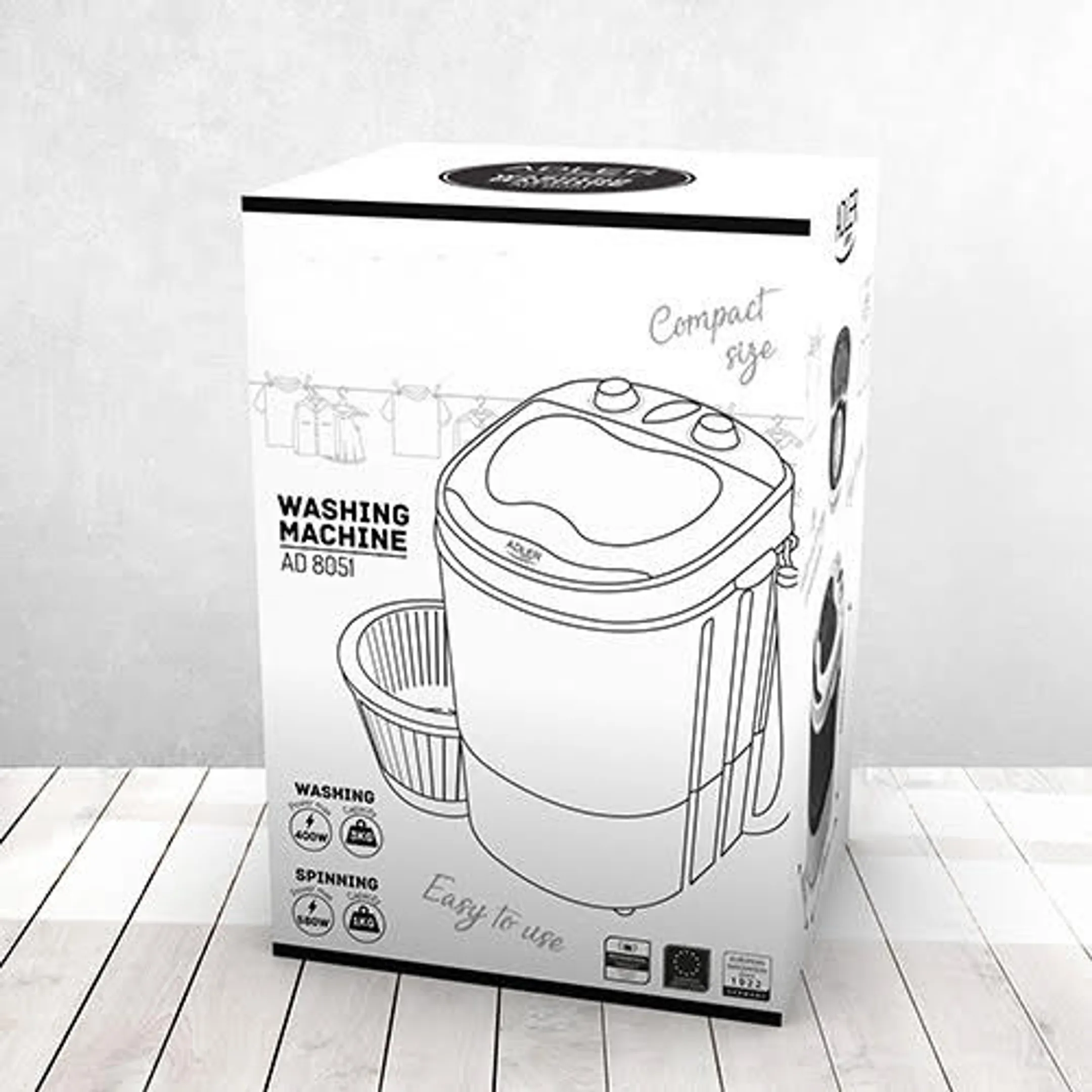 ADLER Mini wasmachine AD8051 image