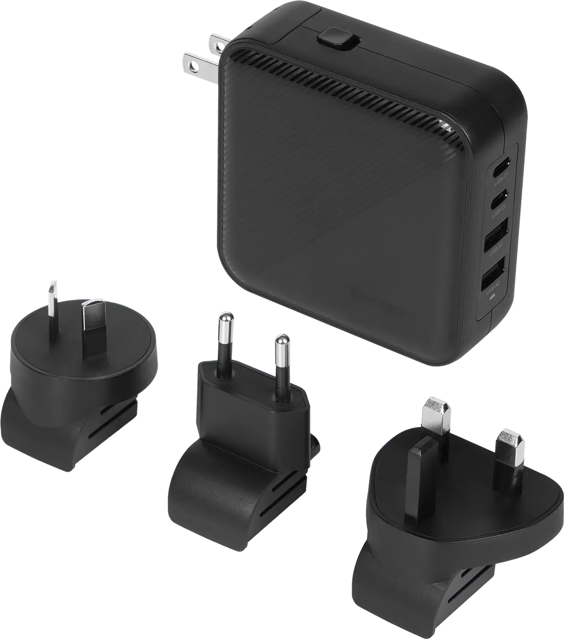 100 W GaN USB C en USB A netstroomlader - 4 poorten