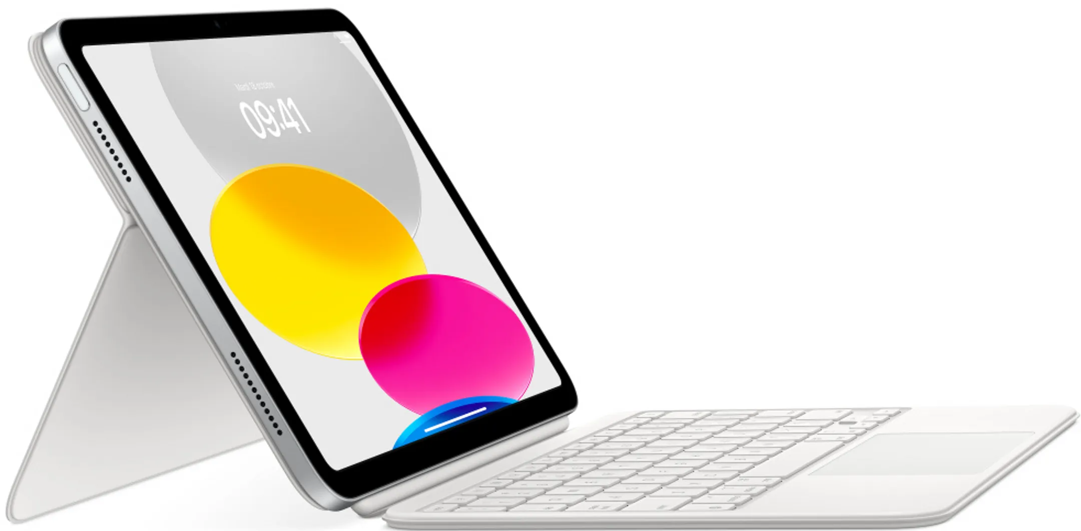 Apple Étui Magic Keyboard pour iPad 2025 (A16) - Blanc (AZERTY FR) image