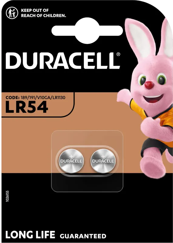 LR54 knoopcelbatterij - 2 stuks
