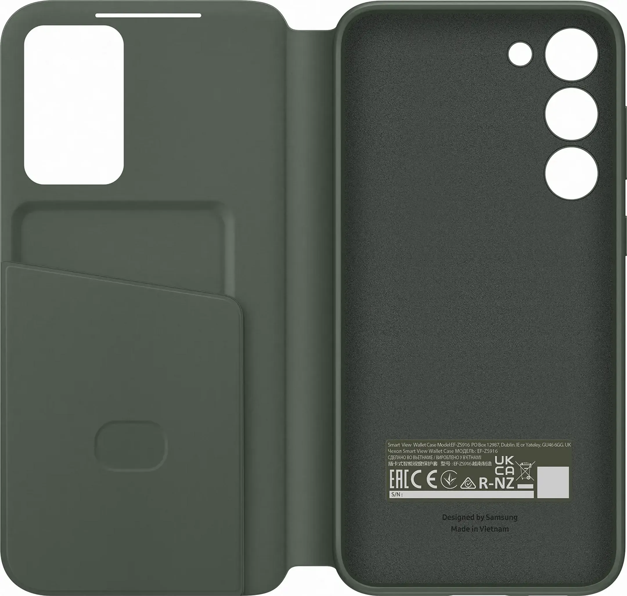 Samsung Smart View Wallet Case voor Galaxy S23+ - Groen image