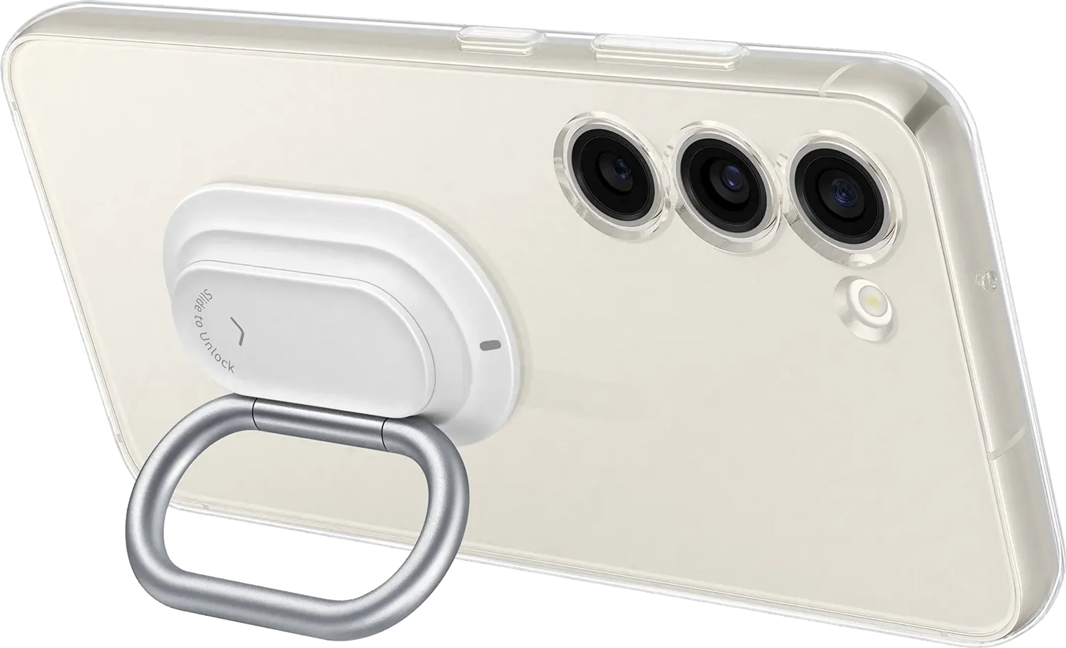 Backcover Clear Gadget Case met ringstaander voor Galaxy S23