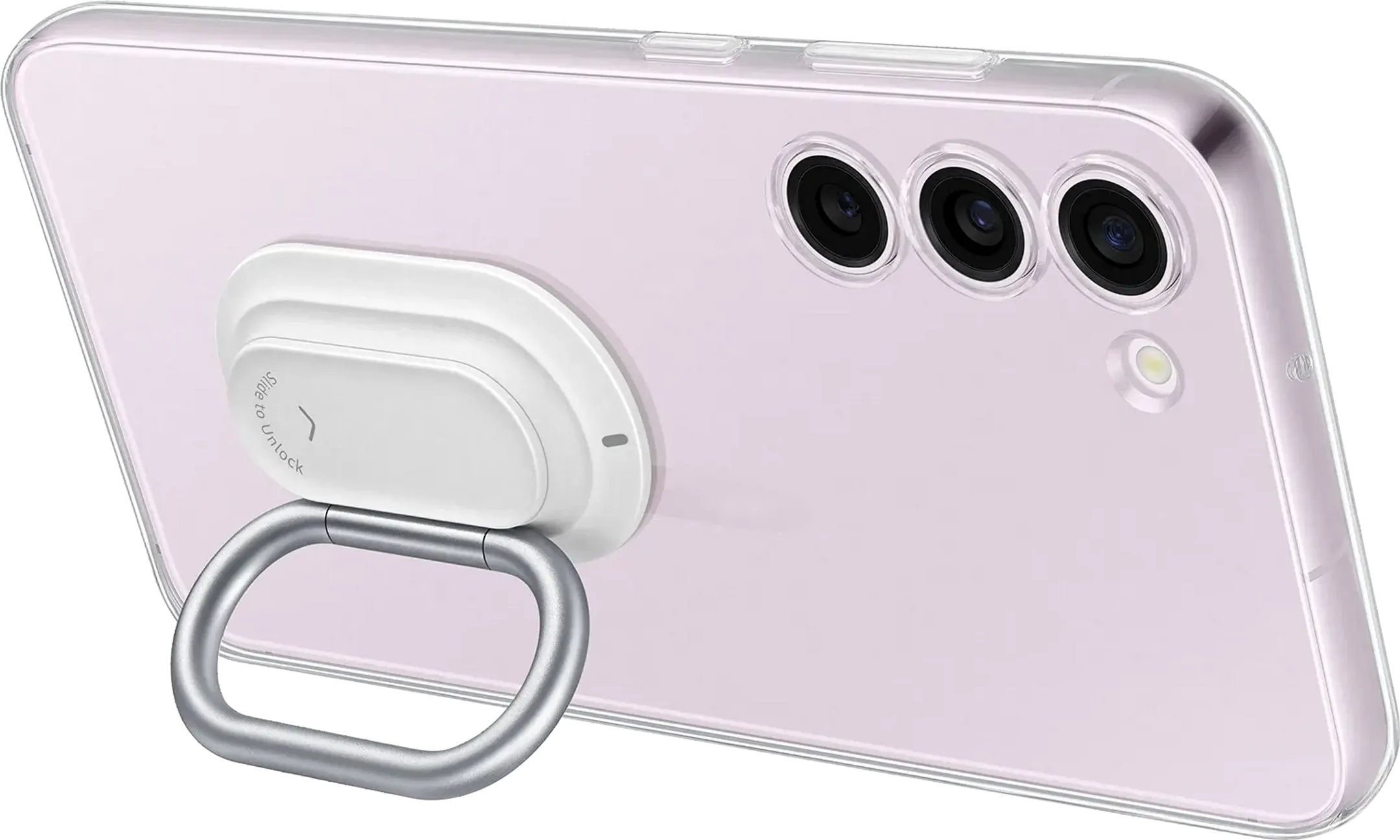 Coque Clear Gadget Case avec pied annulaire pour Galaxy S23+
