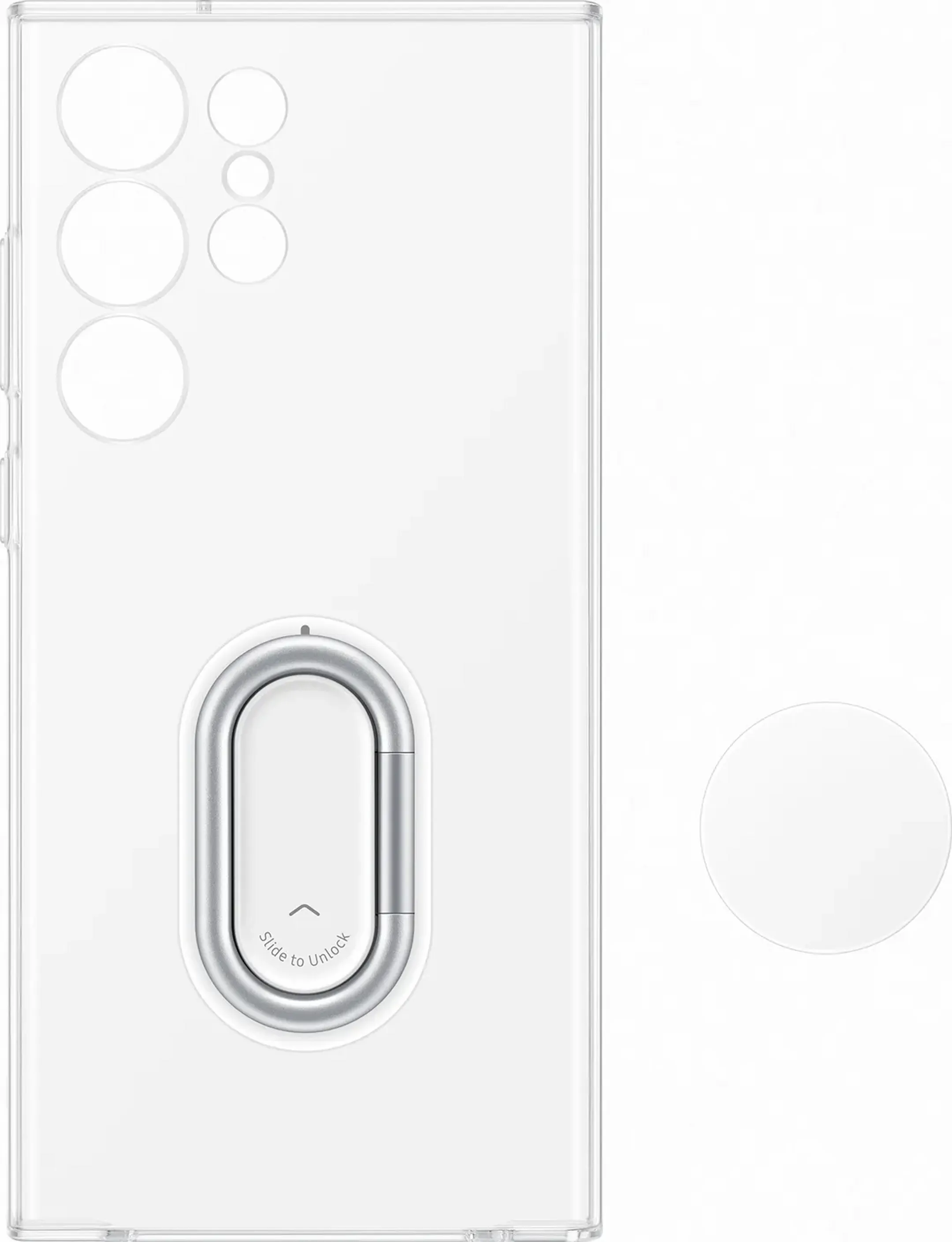 Samsung Coque Clear Gadget Case avec pied annulaire pour Galaxy S23 Ultra image