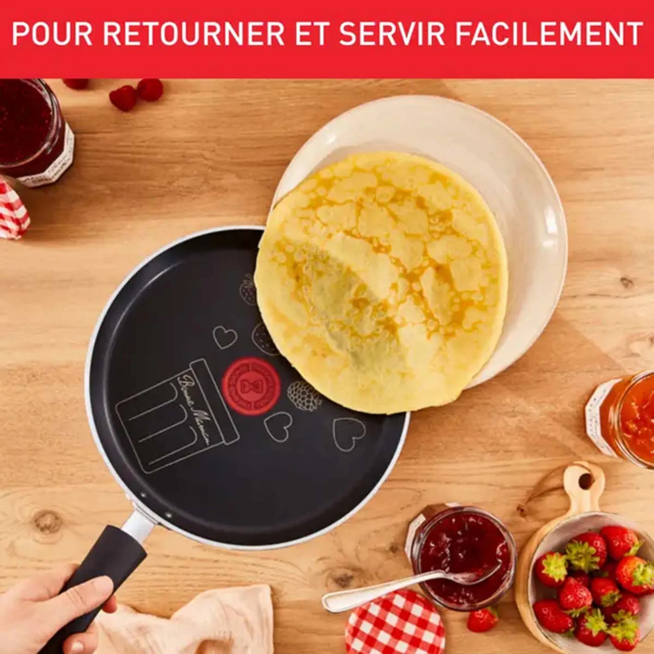 Tefal Poêle à crêpes Bonne Maman 28cm - B6841102 image