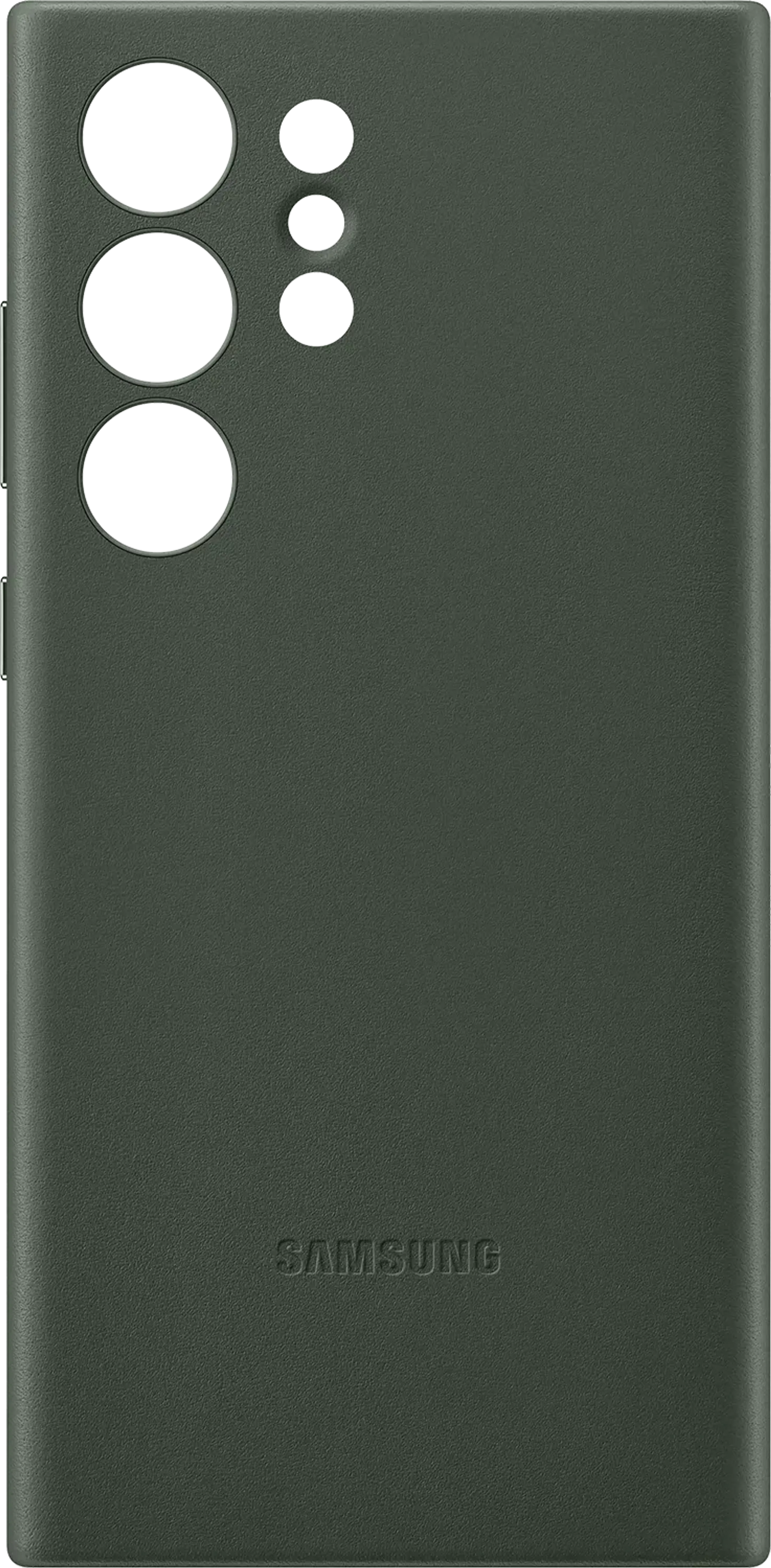 Coque en cuir pour Galaxy S23 Ultra - Vert