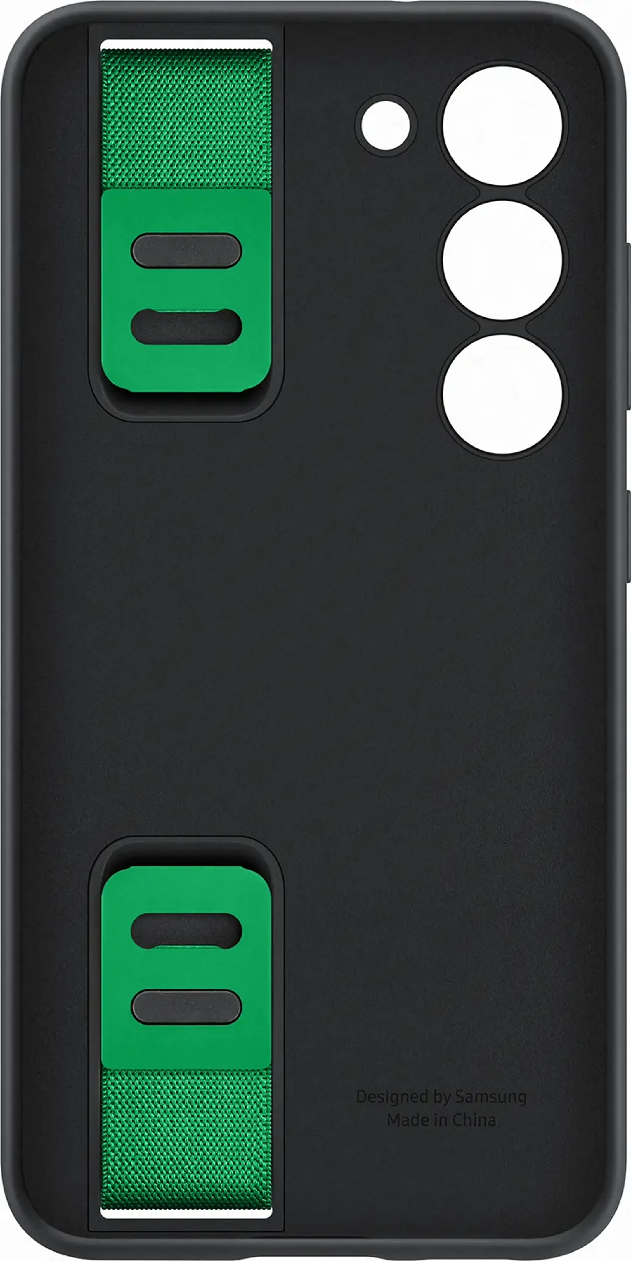 Samsung Siliconen backcover met handgreep voor Galaxy S23 - Zwart image