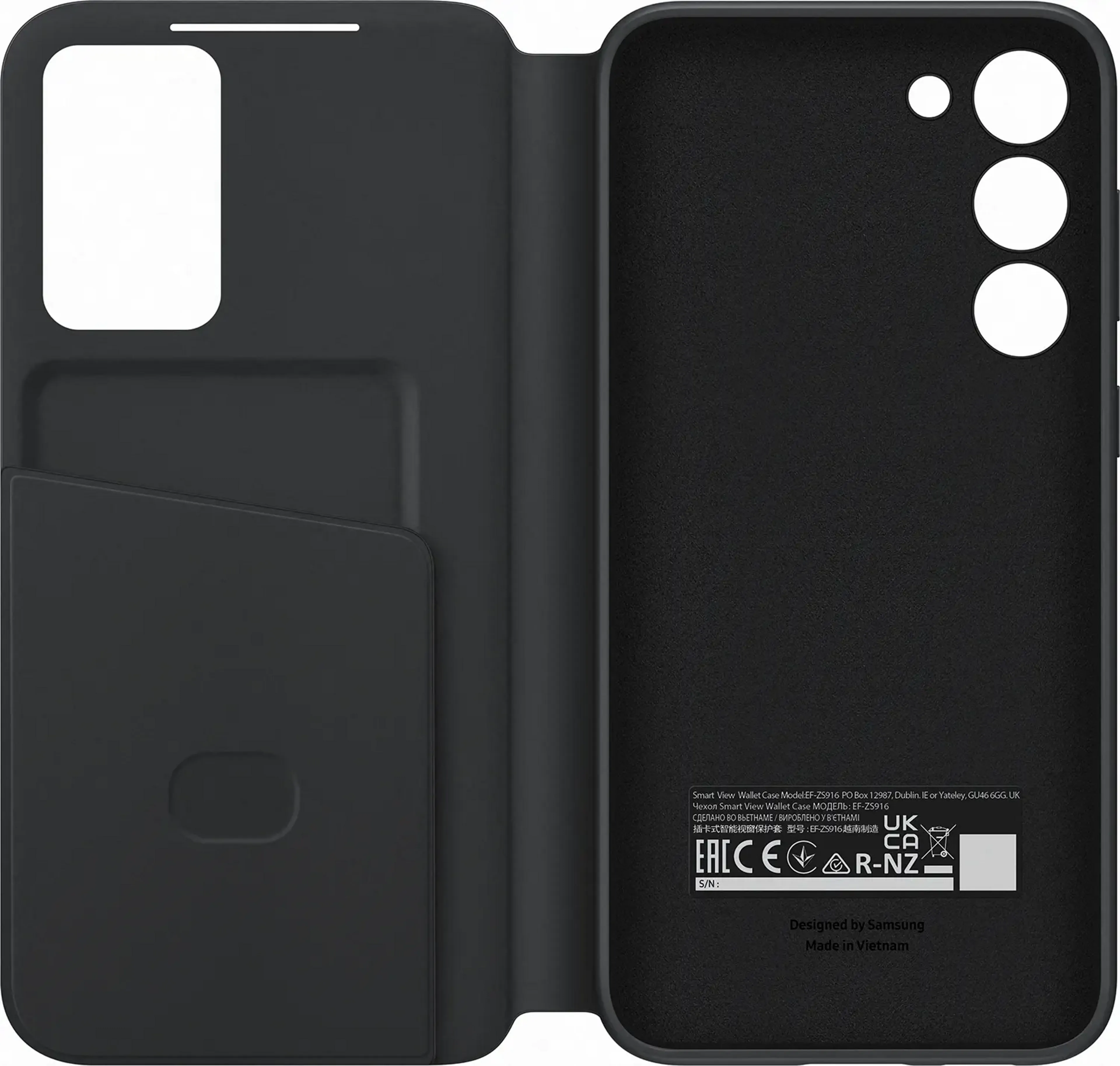 Samsung Smart View Wallet Case voor Galaxy S23+ - Zwart image