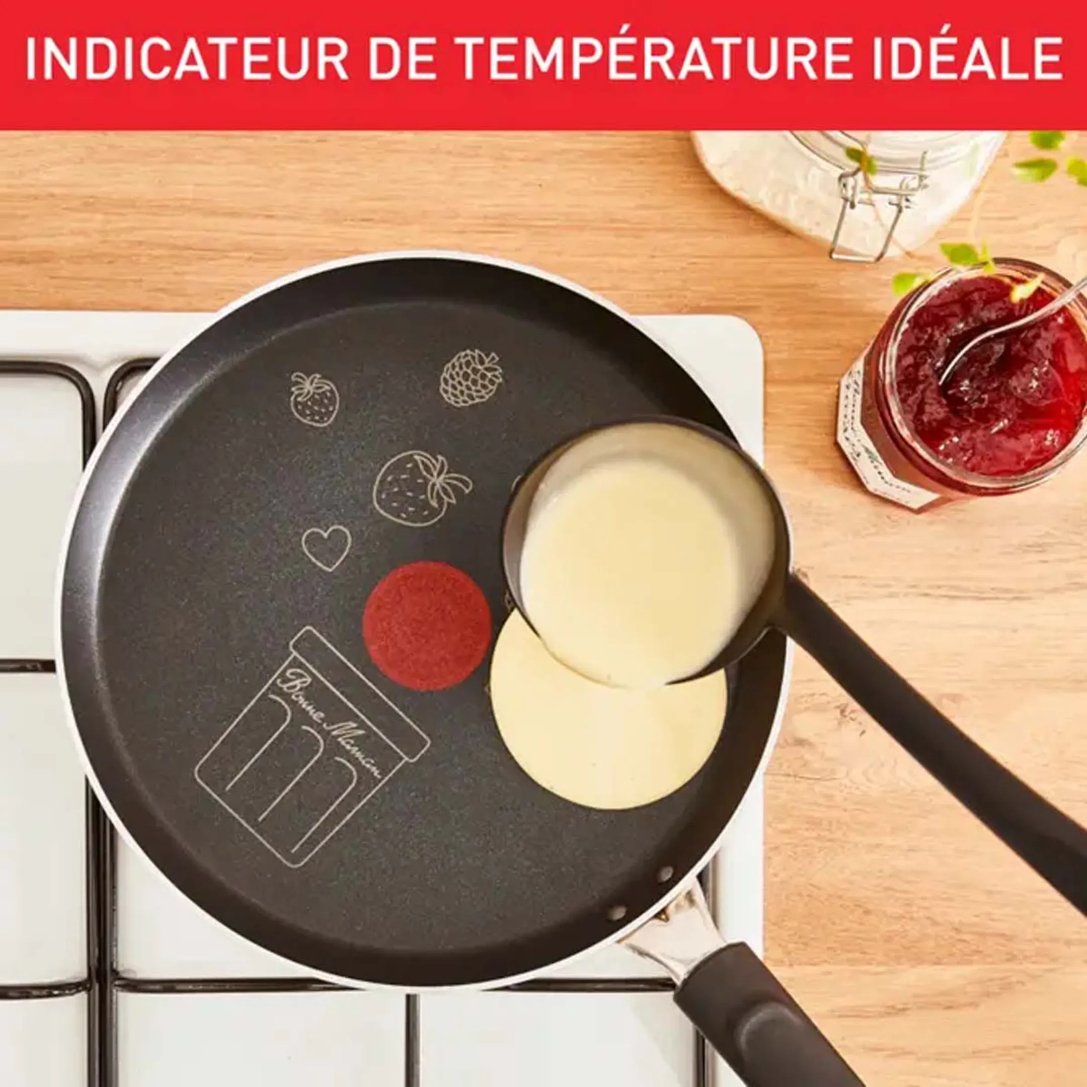 Tefal Poêle à crêpes Bonne Maman 28cm - B6841102 image