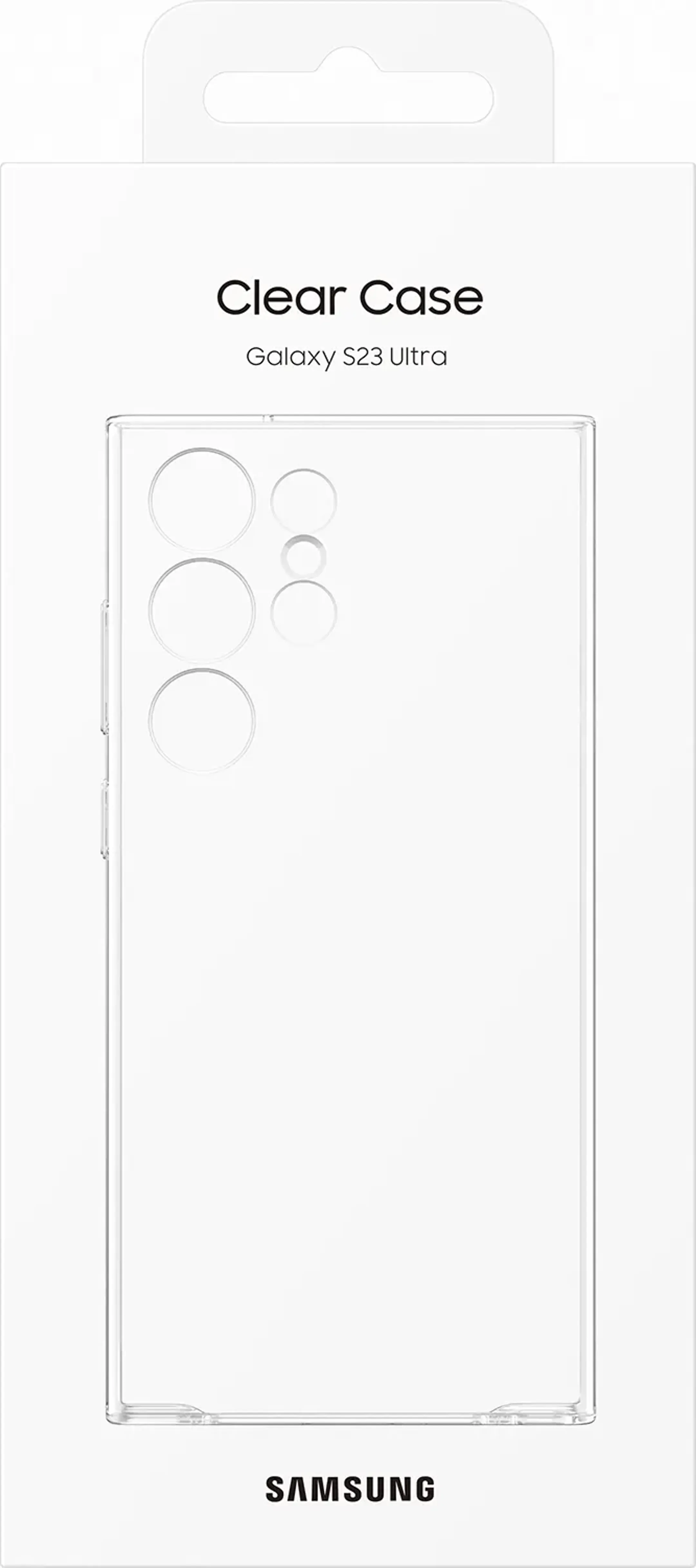 Samsung Backcover Clear Case voor Galaxy S23 Ultra image