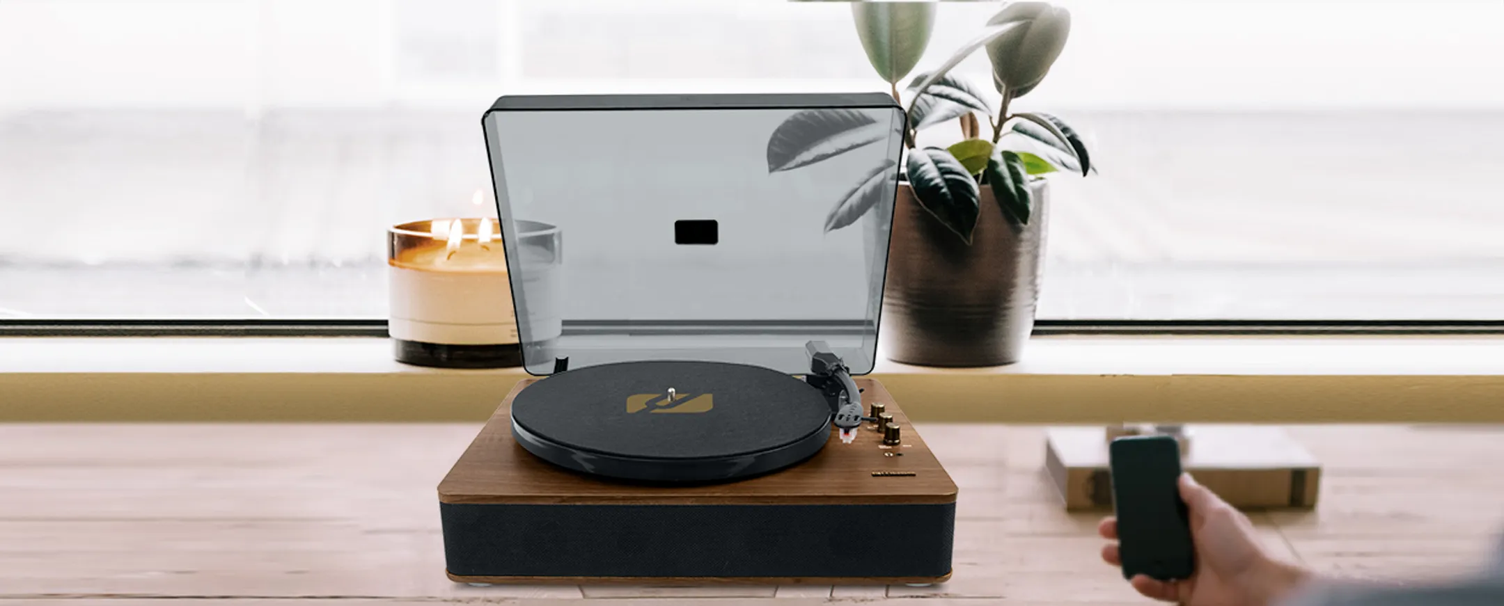 Muse MT-106-BT - Platenspeler - Bruin image