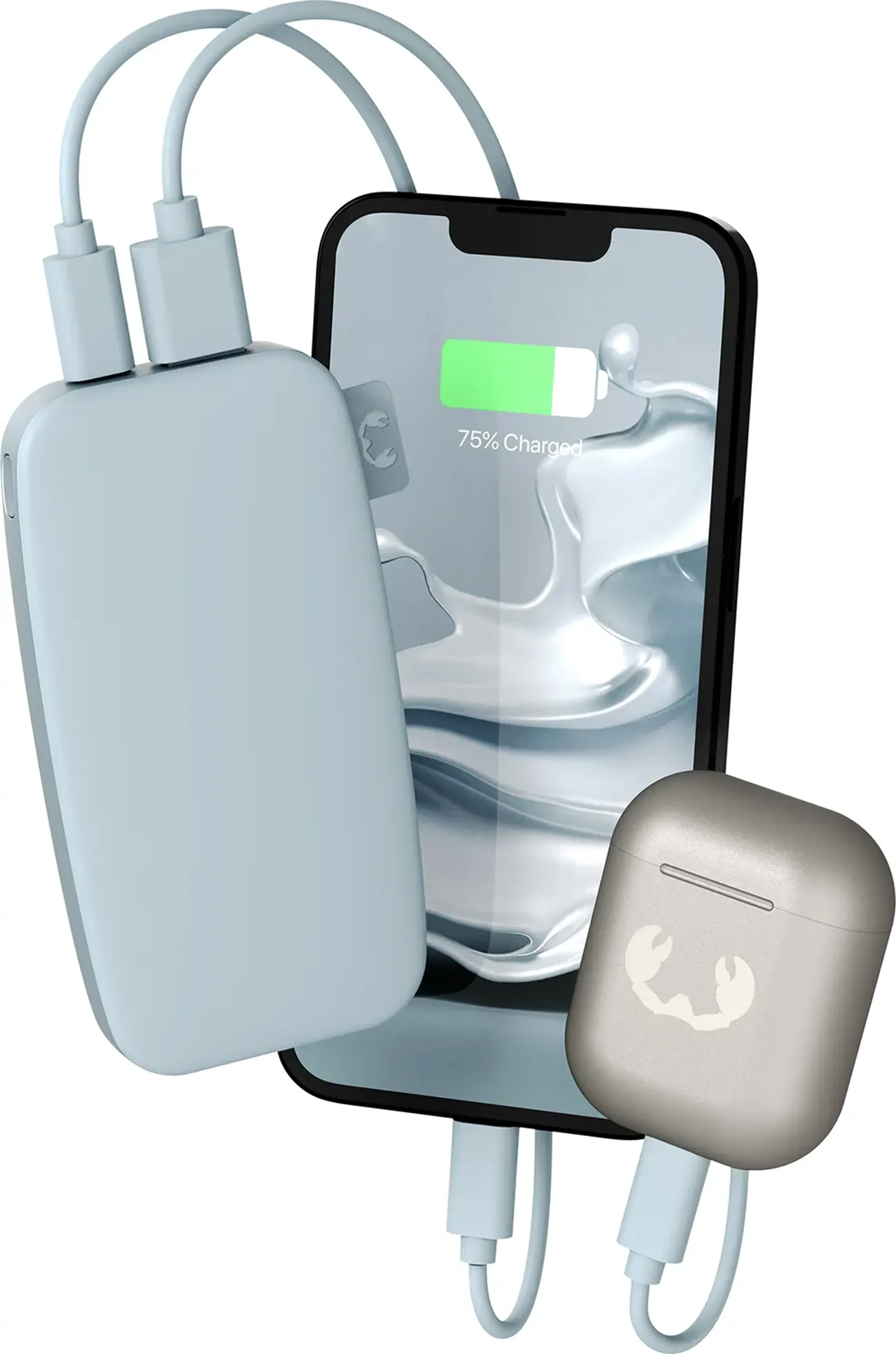 Fresh 'n Rebel USB C powerbank 6.000 mAh - Dusky Blue image