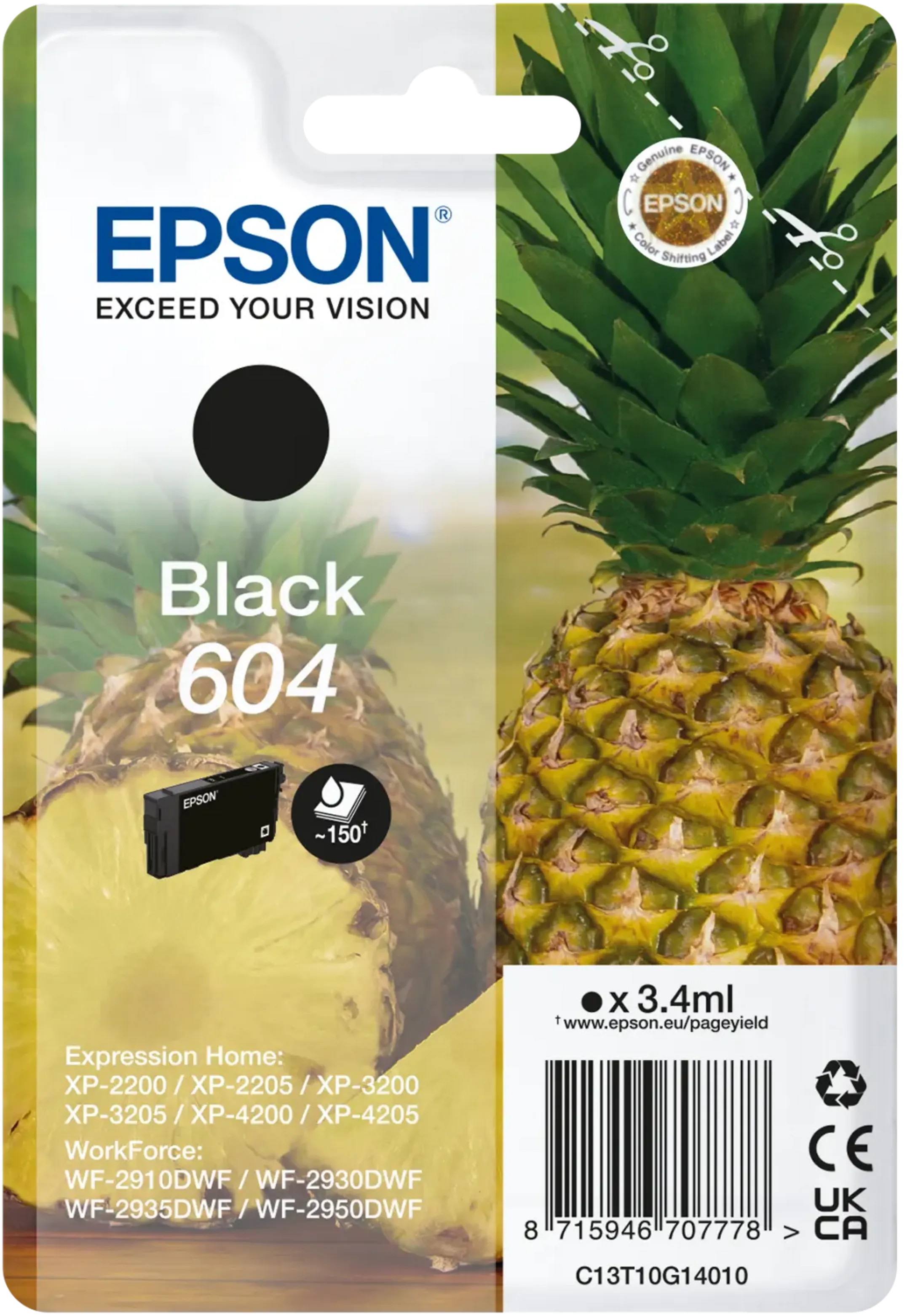 Cartouche d'encre 604 - Noir